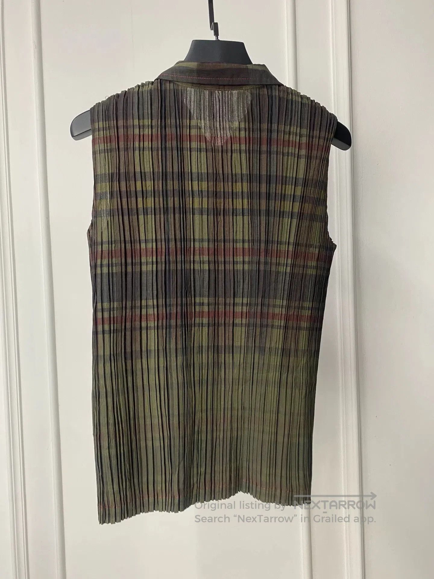 Issey Miyake Issey Miyake Pleated Plaid Top. Size M / US 6-8 / IT 42-44 - 4 Thumbnail