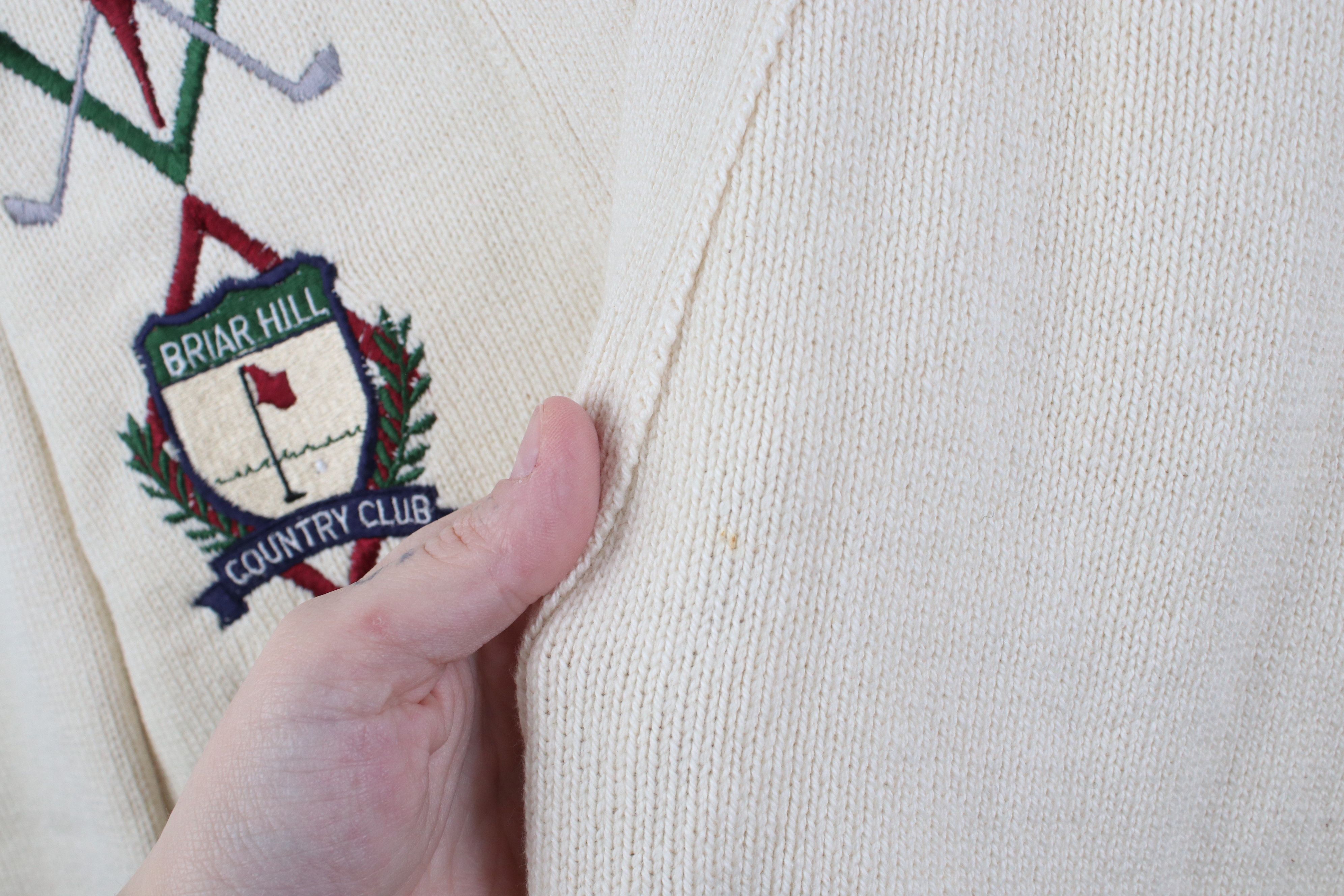 Vintage Vintage 90s Streetwear Cotton Knit Cardigan Sweater USA Size US XL / EU 56 / 4 - 6 Thumbnail
