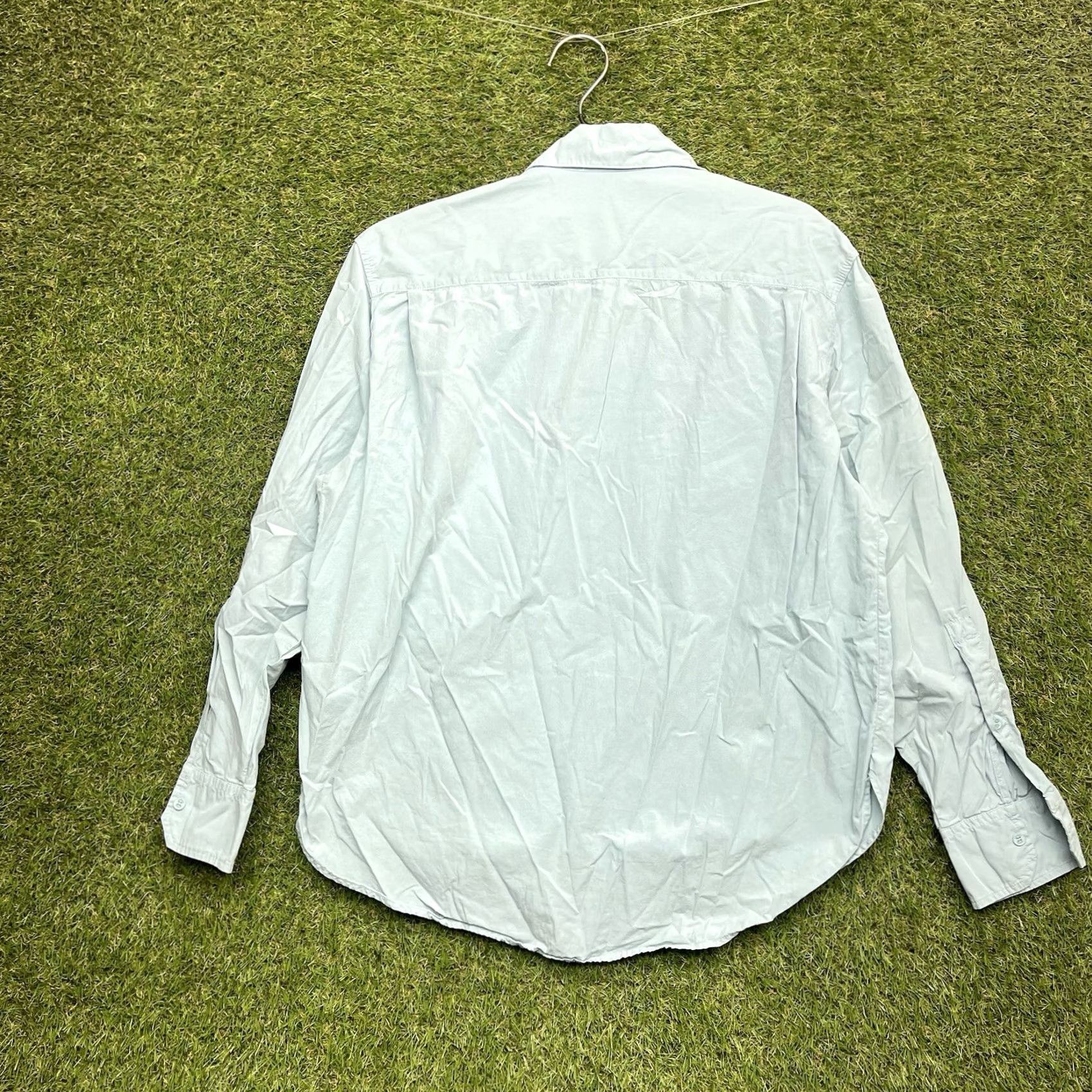 Lacoste Lacoste Shirt Womens 34 Collared Button Up Long Sleeve Slim Fit Blouse Green Size XXS / US 00 / IT 34 - 2 Thumbnail