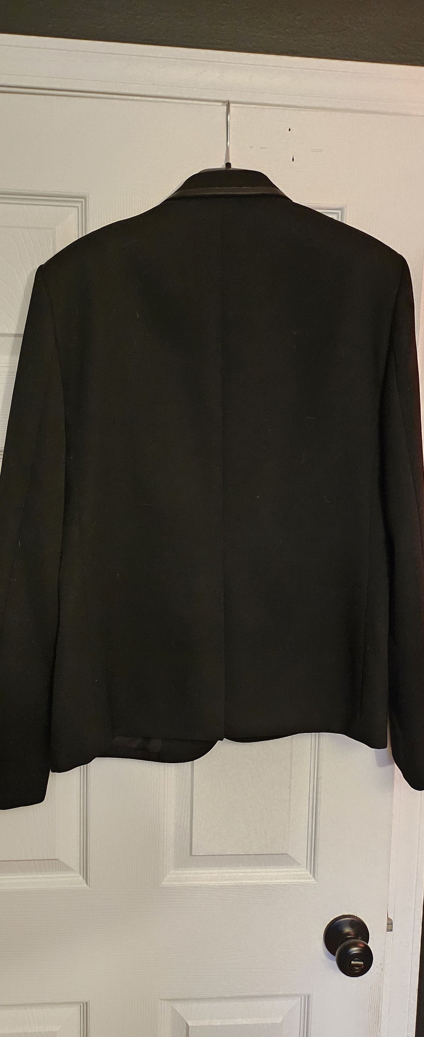 Saint Laurent Paris SLP Blazer with Leather Trim Size 50R - 5 Thumbnail