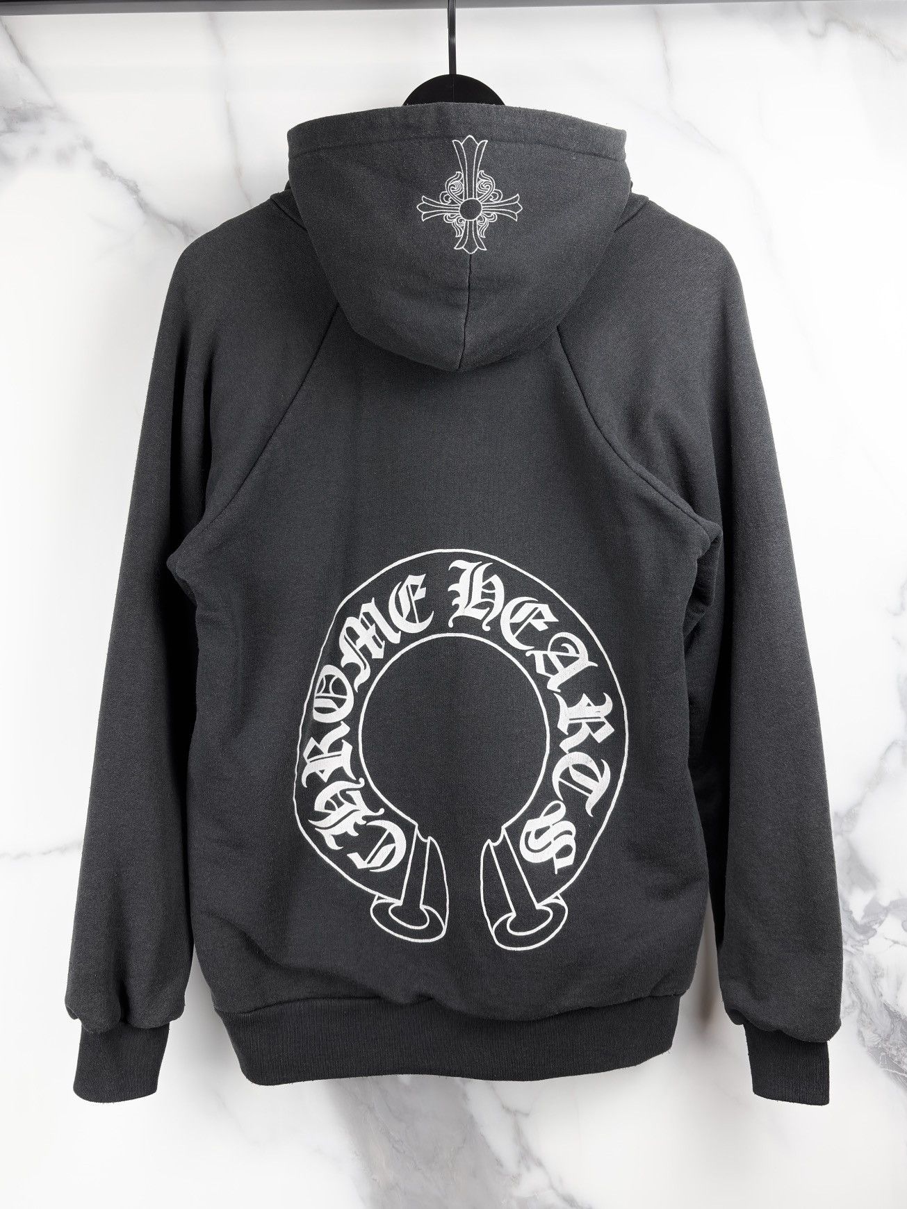 Chrome Hearts Chrome Hearts Vintage Floral Cross Waffle Thermal Hoodie Size US M / EU 48-50 / 2 - 1 Thumbnail