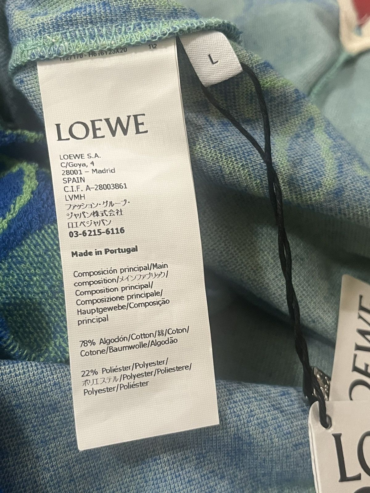 Loewe Loewe Towel Short Sleeve Shirt Sz L Size US L / EU 52-54 / 3 - 9 Thumbnail