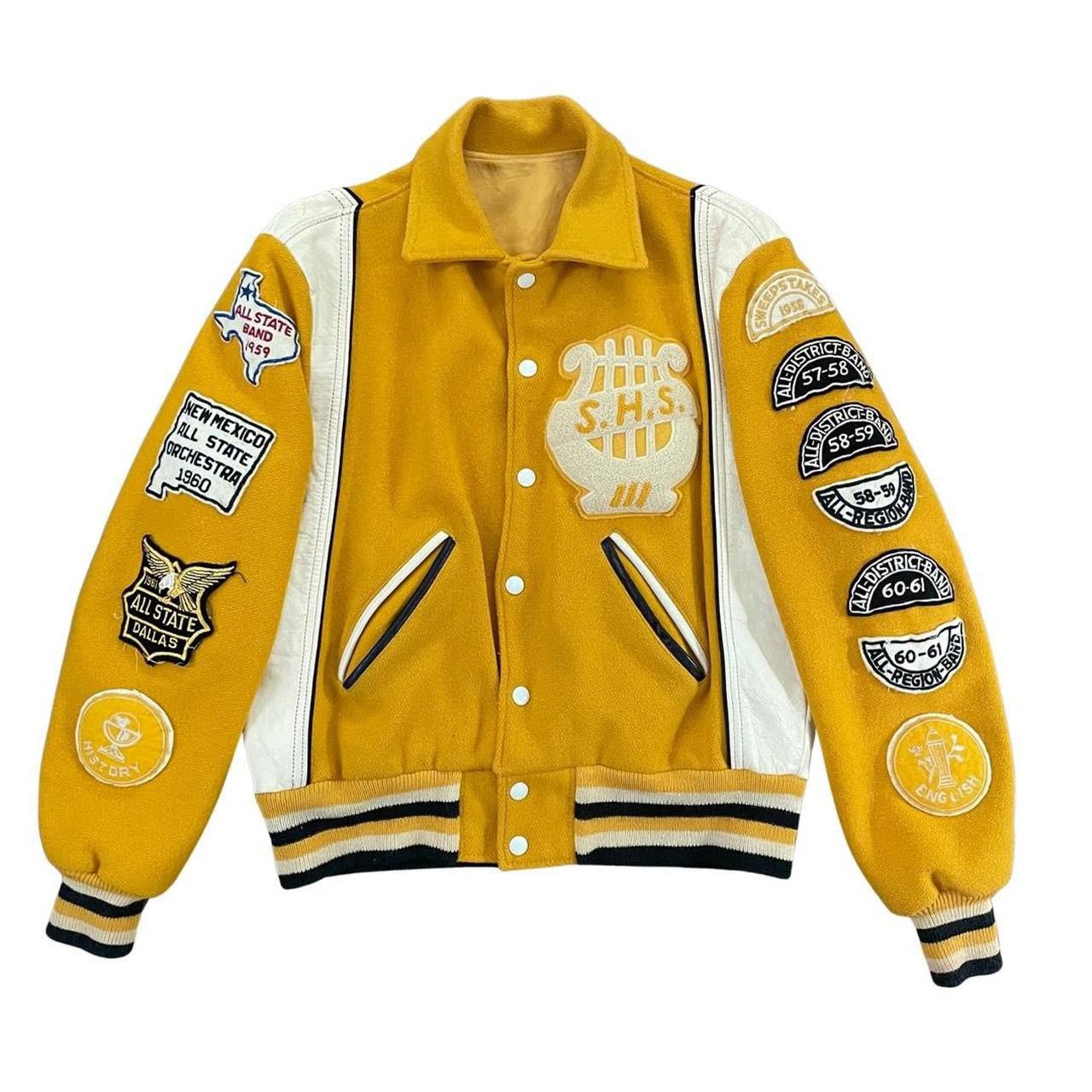 Image of Vintage Letterman (50S - 60S) in Yellow, Men's (Size Small)