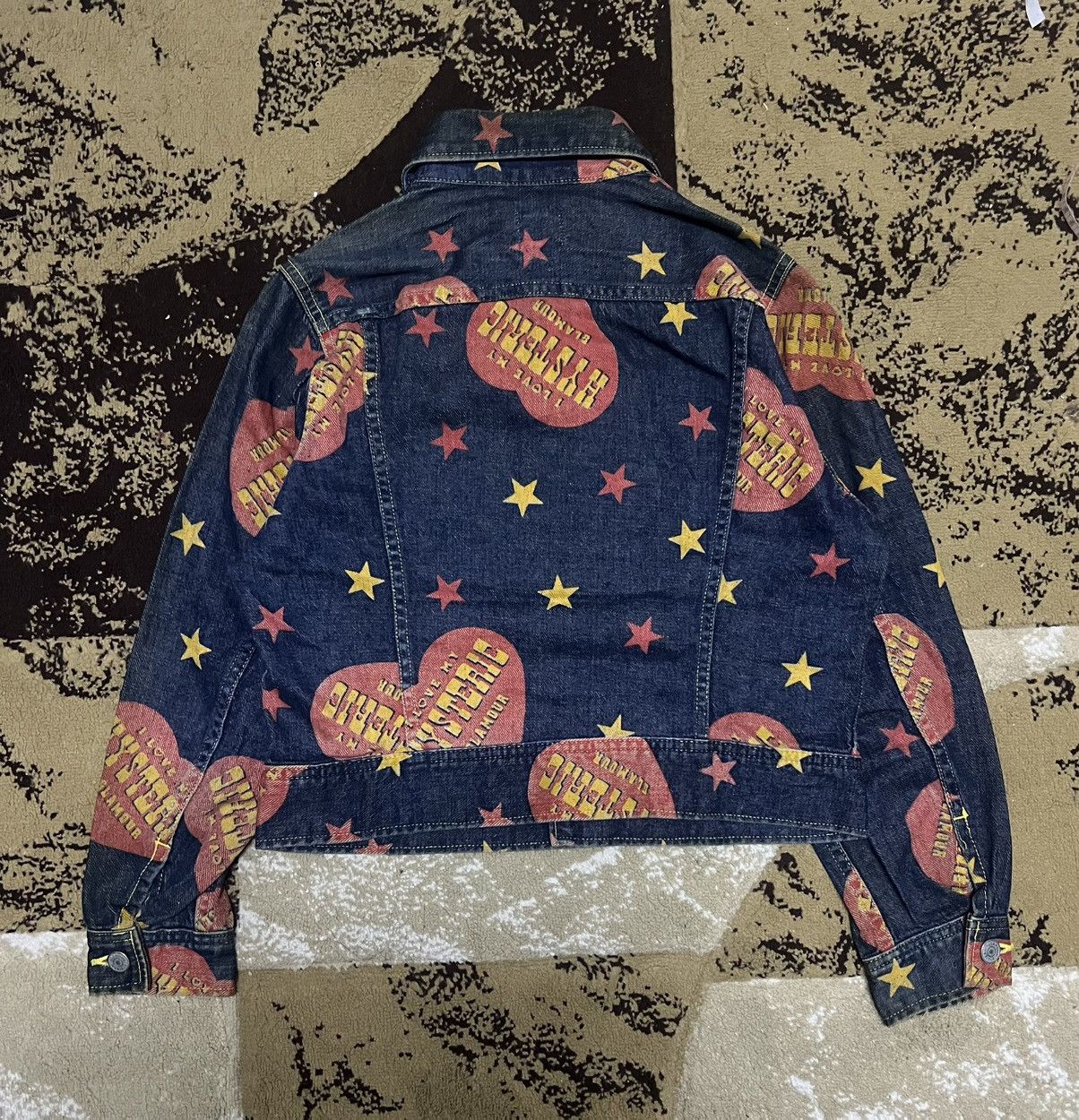 Hysteric Glamour Hysteric Glamour All-Over Print Denim Jacket Size US XXS / EU 40 - 10 Thumbnail