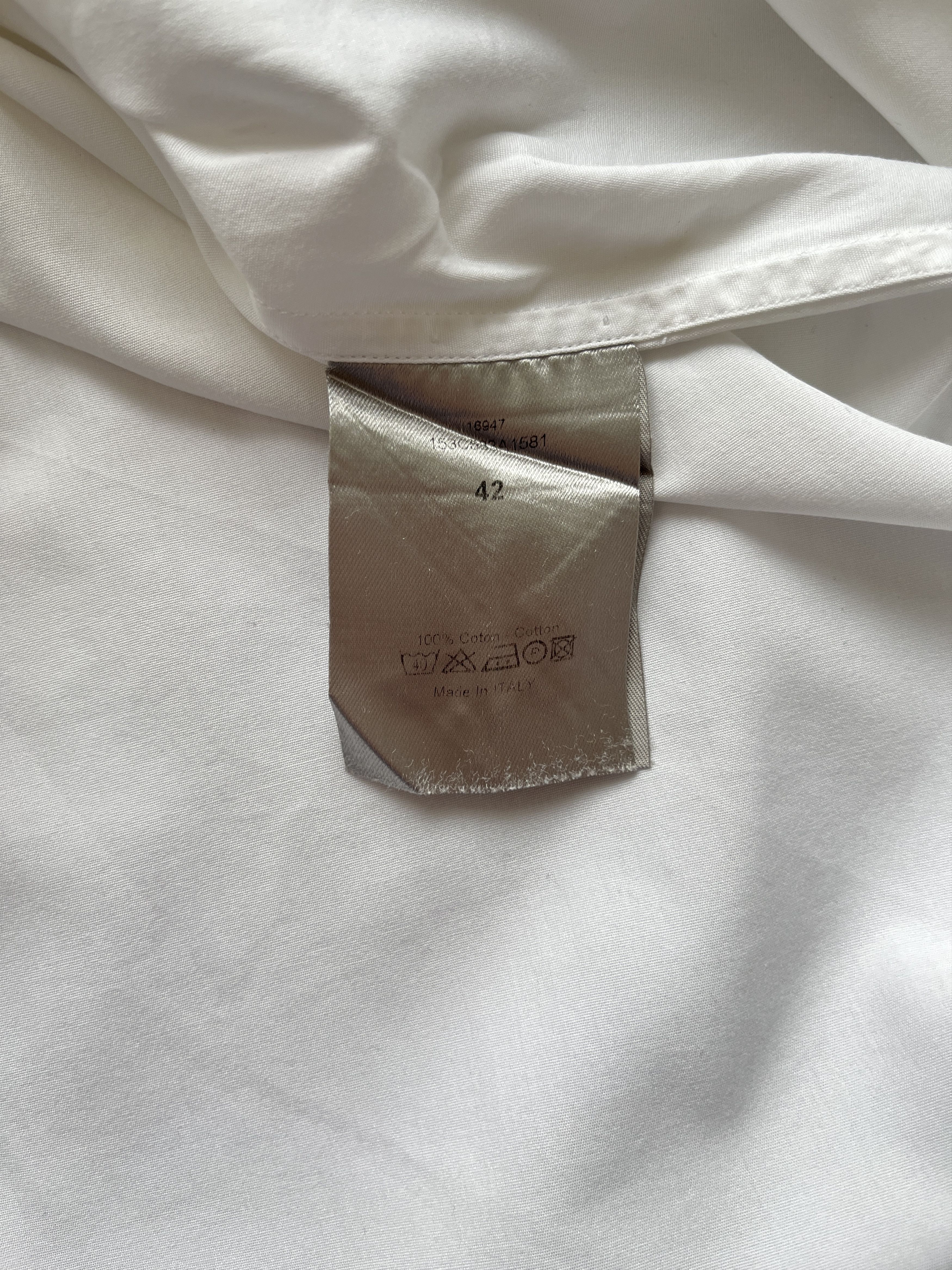 Dior ⚡️QUICK SALE⚡️Dior KVA White Button Up Shirt with Detailing Size US L / EU 52-54 / 3 - 5 Thumbnail