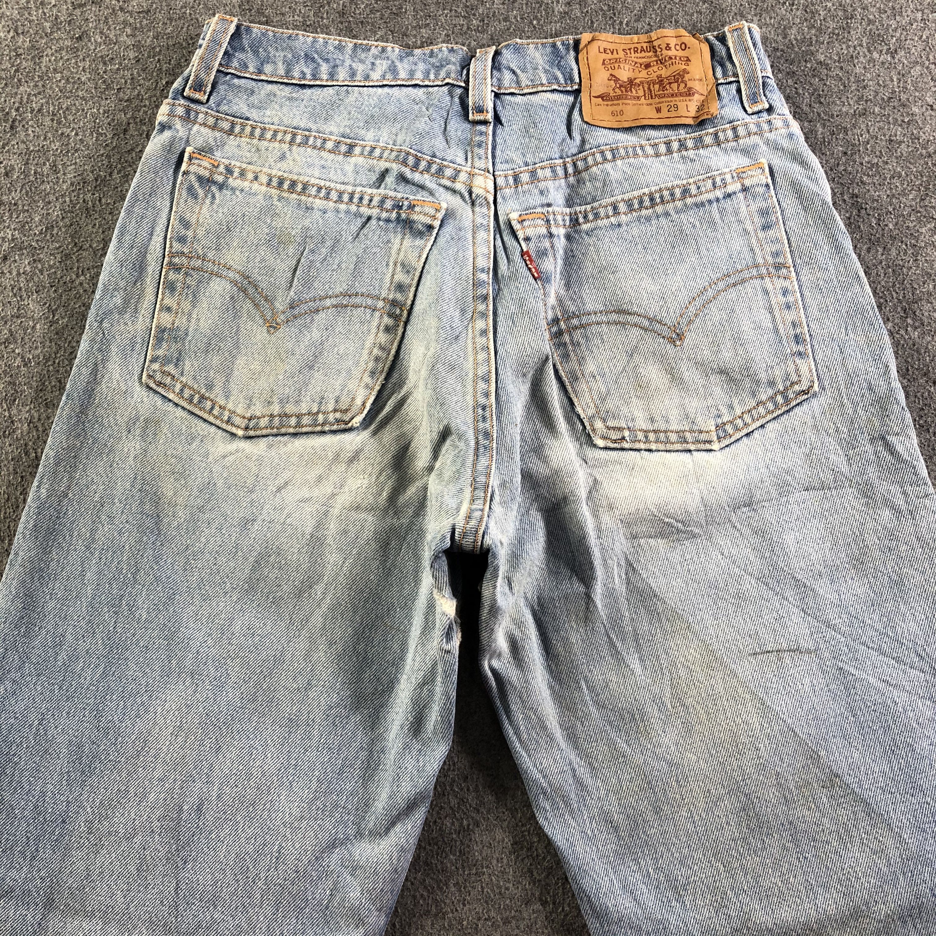 Levi's Vintage Blue Wash Levis 610 Jeans-J4019 Size US 28 / EU 44 - 4 Thumbnail