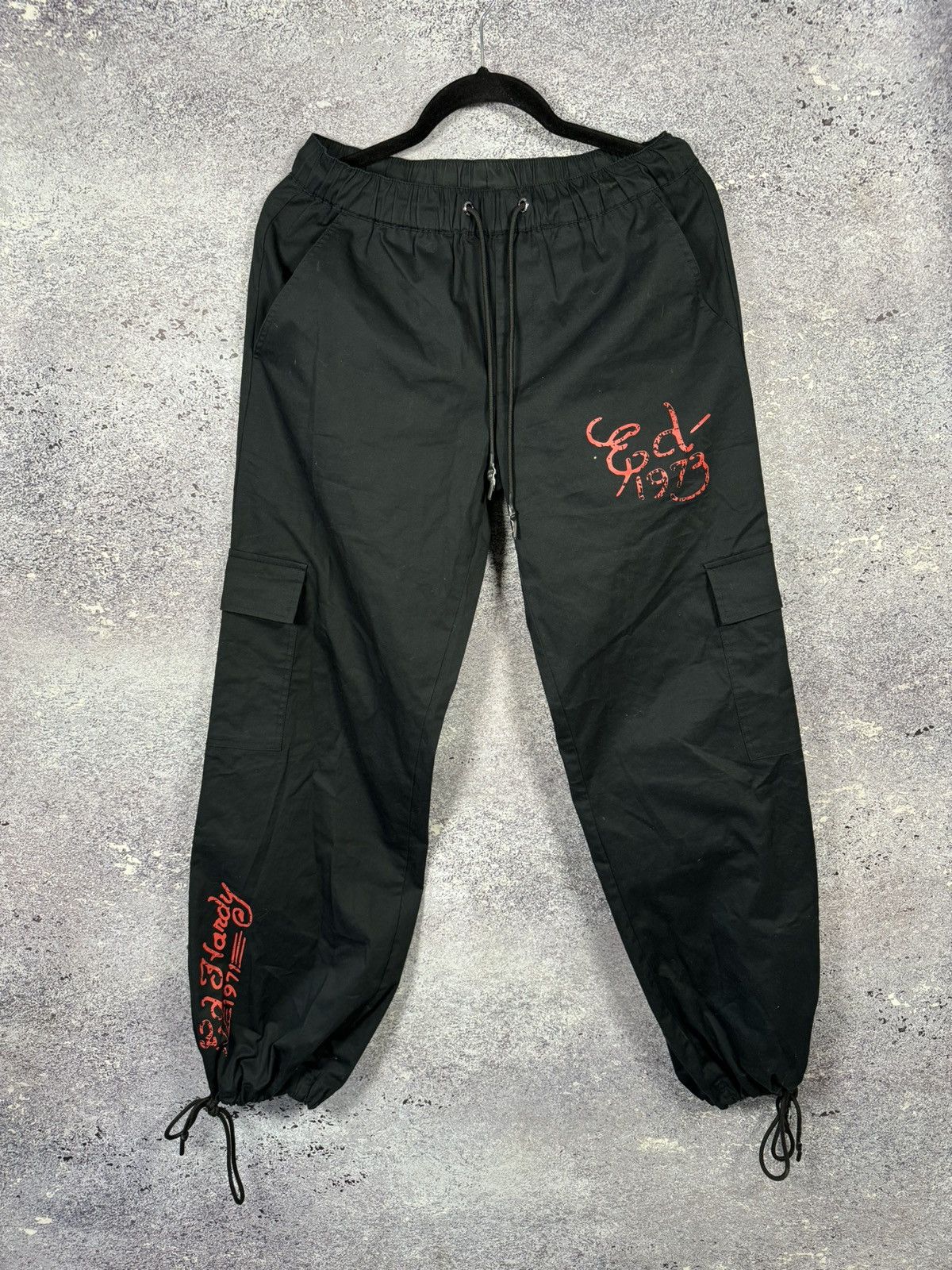 Ed Hardy × Urban Outfitters Ed Hardy x Urban Outfitters Cargo Pants Cotton Men XS Black Size US 30 / EU 46 - 2 Thumbnail