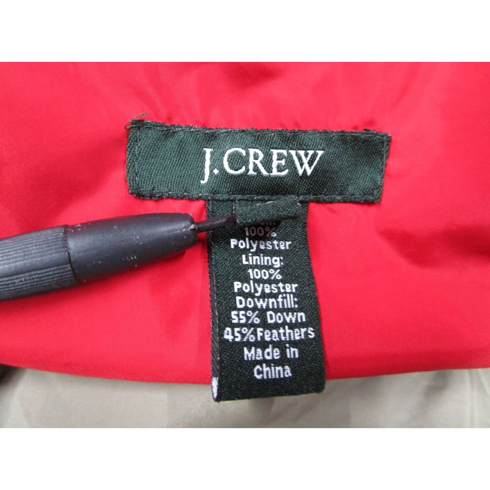 J.Crew J.CREW Jacket XL Red Down Full Zip Quilted Puffer Gorpcore Mens Size US XL / EU 56 / 4 - 5 Thumbnail