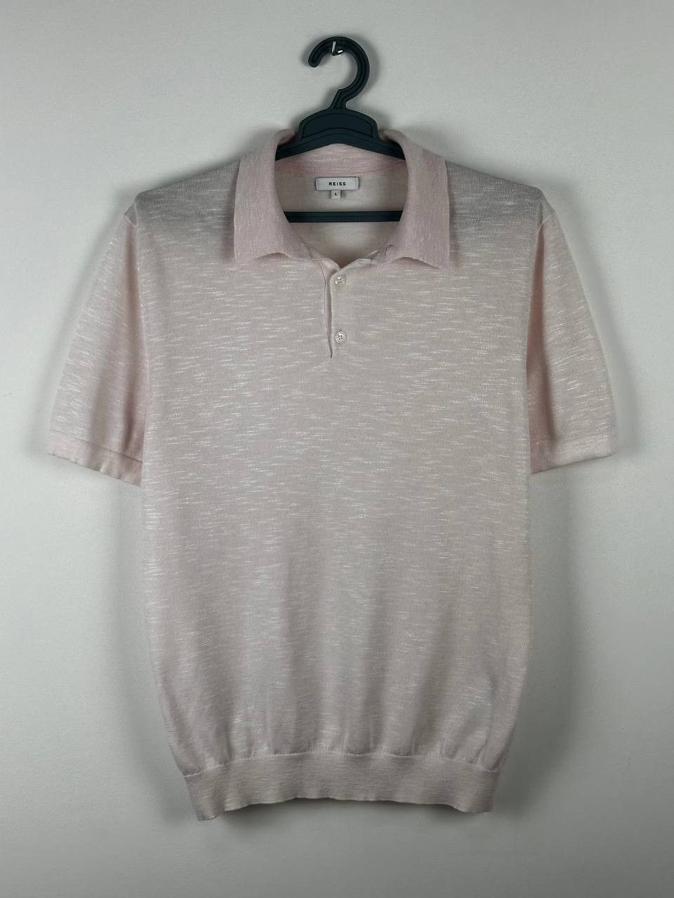 Reiss Reiss Arbor Casual Knitted Pink Summer Polo Size US L / EU 52-54 / 3 - 1 Thumbnail