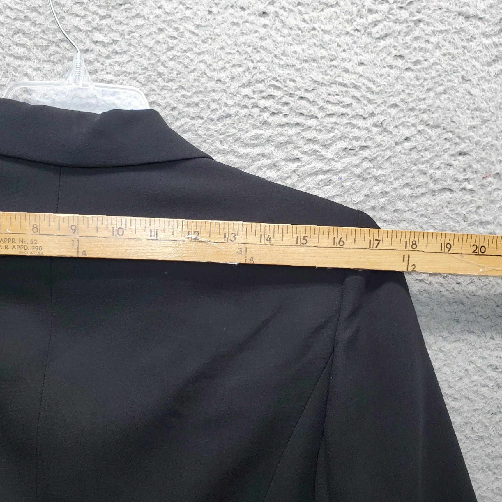 Evan Picone Evan Picone Blazer Jacket Womens Size 10 Black Single Breasted Peak Lapel Formal Jacket Size L / US 10 / IT 46 - 4 Thumbnail