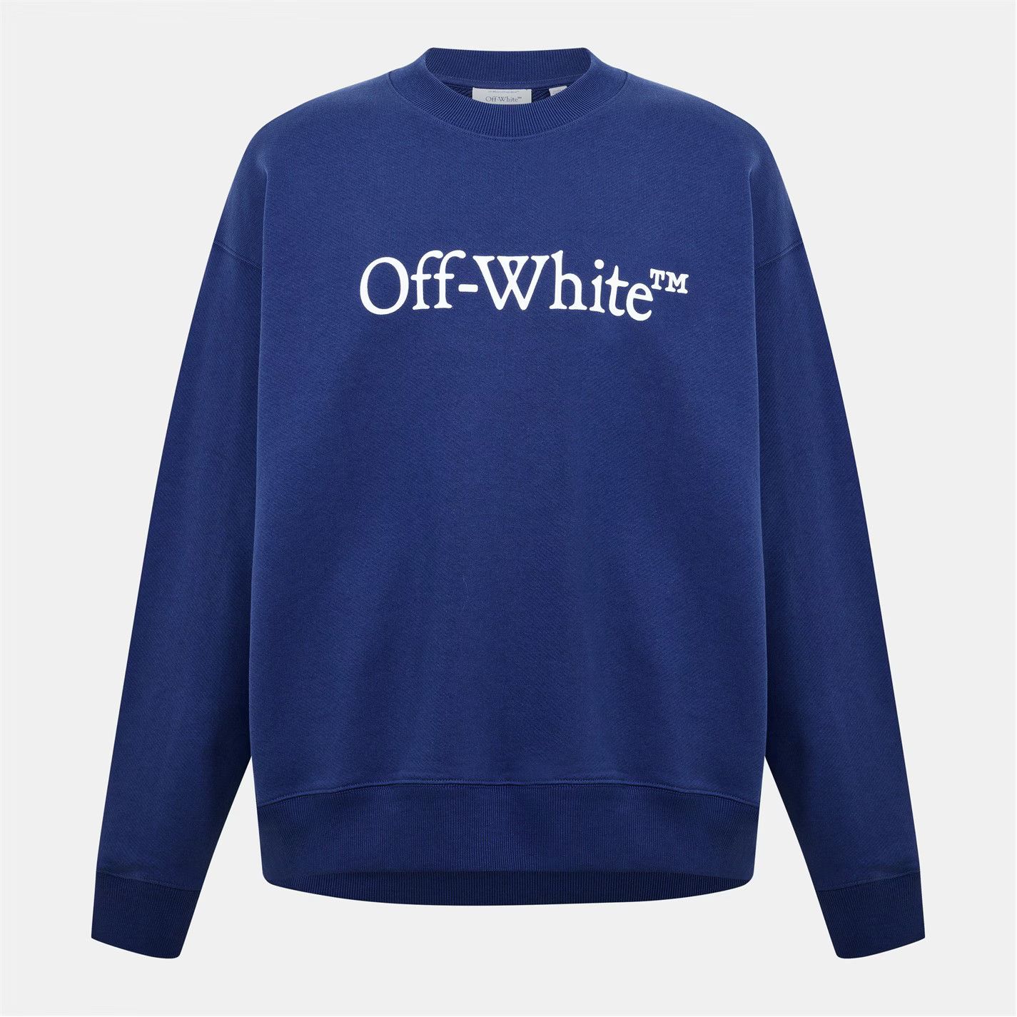 Off-White o1g2r1mq0226 Skate Relaxed Fit Crew Sweatshirt In Blue Size US XL / EU 56 / 4 - 1 Thumbnail