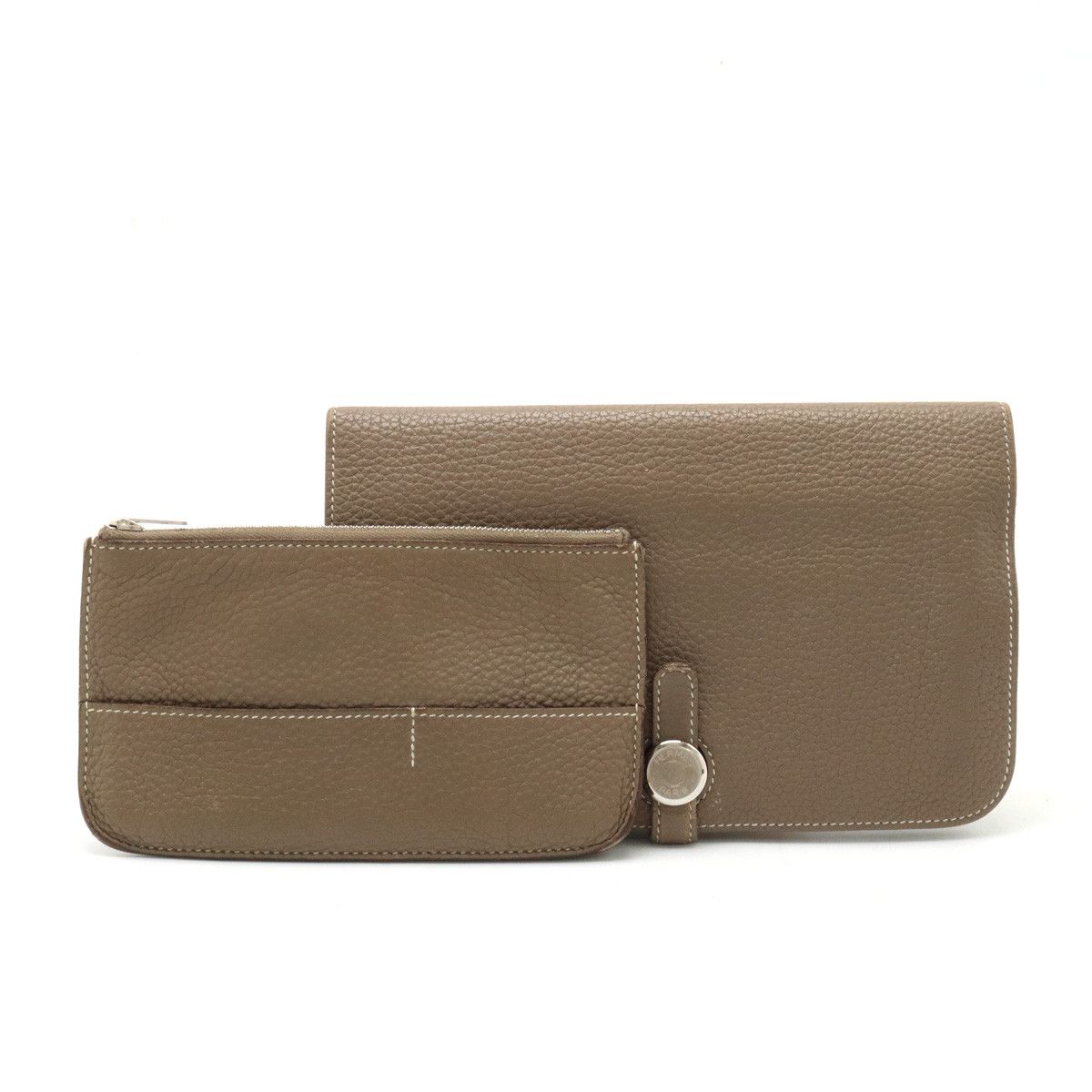 Hermes Hermes Hermes Dogon Duo GM Bifold Long Wallet Togo Leather Leather Long Wallet in Very Good Condition Size ONE SIZE - 1 Thumbnail