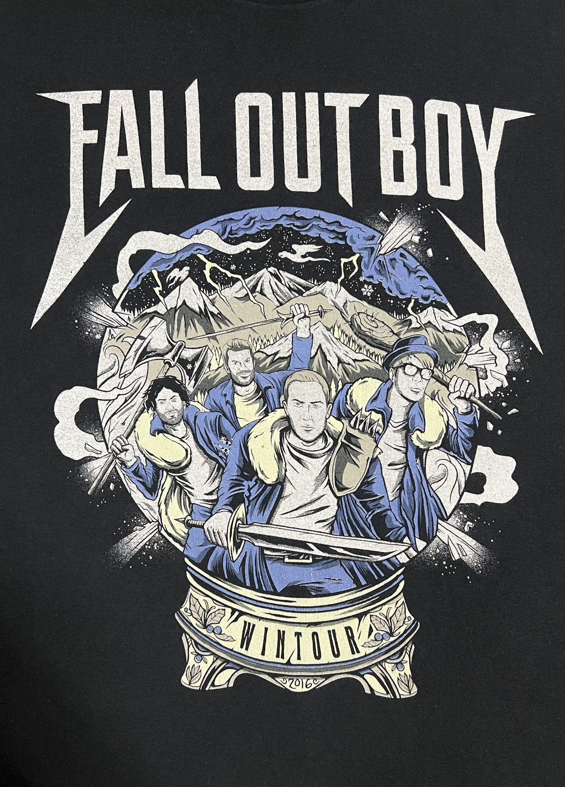 Band Tees Fall Out Boy Wintour 2016 Tour Tee Black L Size US L / EU 52-54 / 3 - 13 Thumbnail