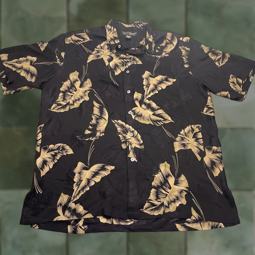 Tori Richard Tori Richard Shirt Mens XL Button-Up Silk 100% Multicolor Floral Hawaii Short Sleeve Size US XL / EU 56 / 4 - 1 Thumbnail