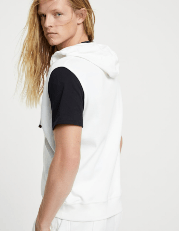 Brunello Cucinelli Sleeveless Cardigan Sweatshirt in Open White Size US L / EU 52-54 / 3 - 2 Thumbnail