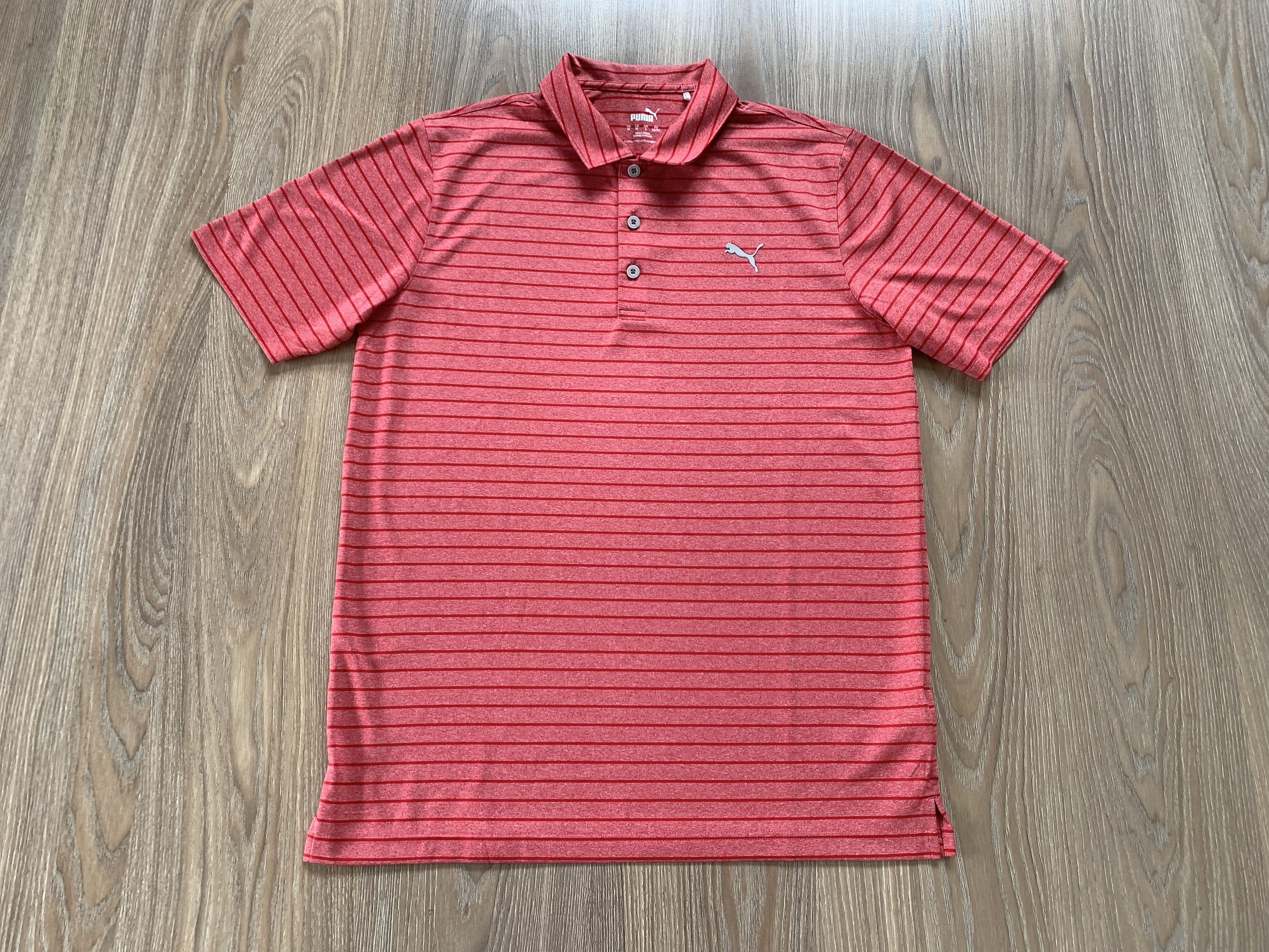 Puma Puma Golf Coral Stripe Polo T Shirt Size US M / EU 48-50 / 2 - 2 Thumbnail