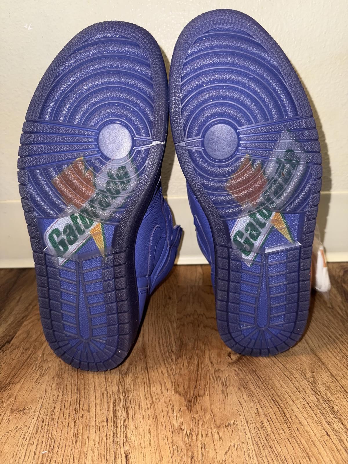 Nike Jordan 1 Retro High Gatorade Rush Violet Size US 10.5 / EU 43-44 - 5 Thumbnail
