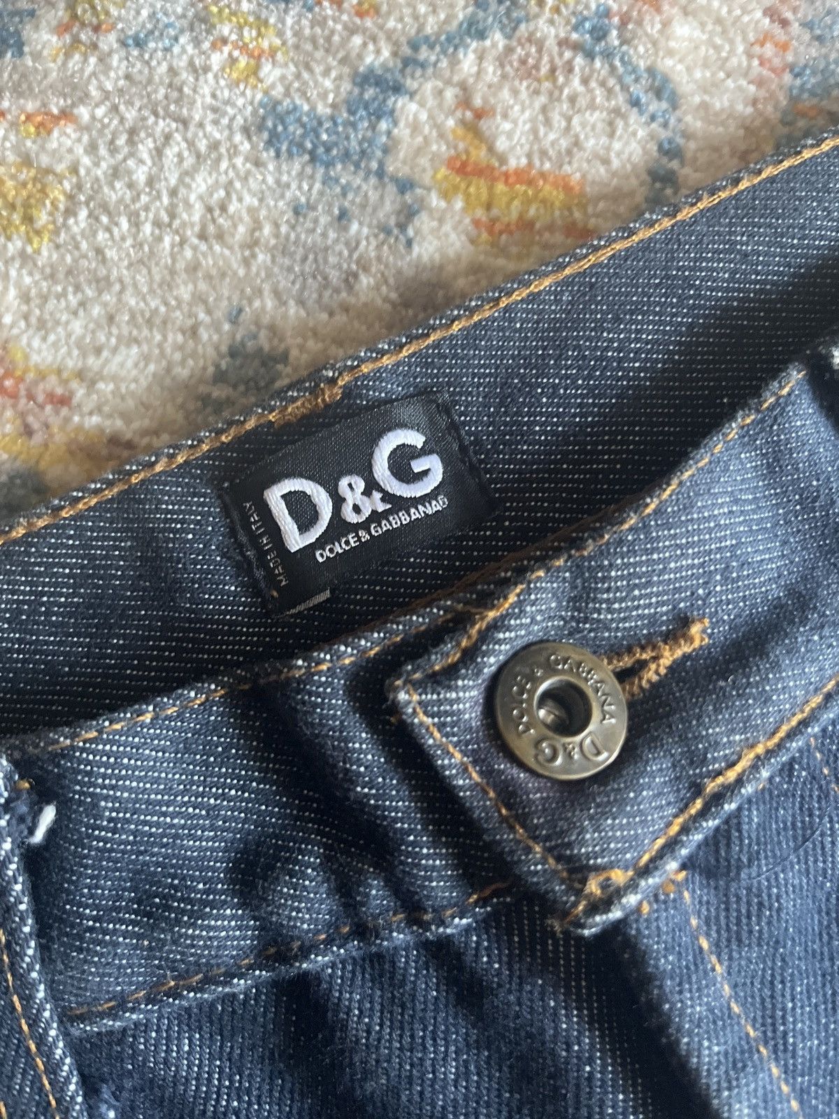 Dolce & Gabbana D&G Butterfly Flared Denim Size 28" / US 6 / IT 42 - 6 Thumbnail