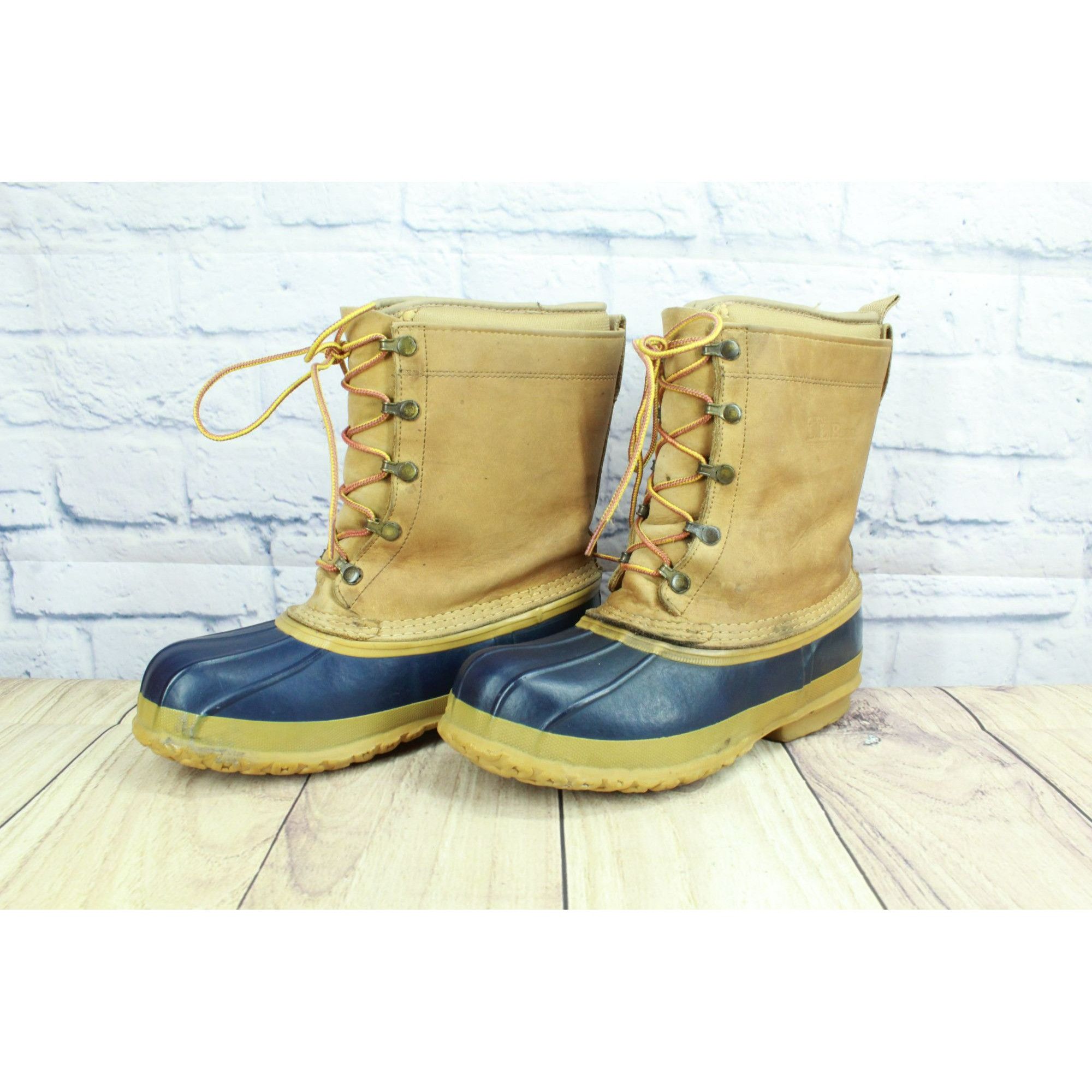 L.L. Bean × Leather × Vintage Vintage LL Bean Men's Removable Liner Mid Calf Duck Boots Size US 8 / EU 41 - 2 Thumbnail