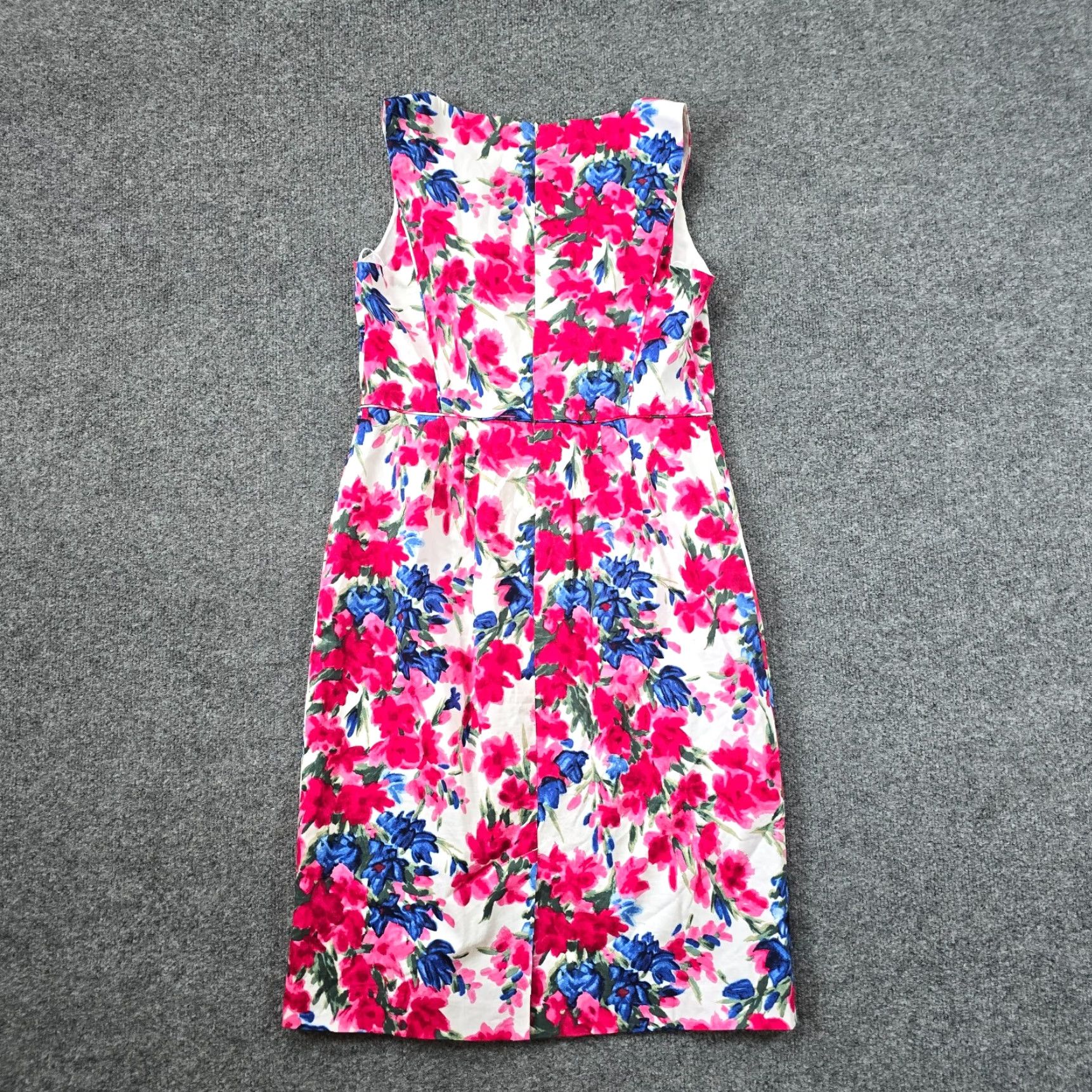 Talbots Talbots Dress Womens Size 4 Pink Floral Pencil Sleeveless Fitted Casual V Neck Size S / US 4 / IT 40 - 7 Thumbnail