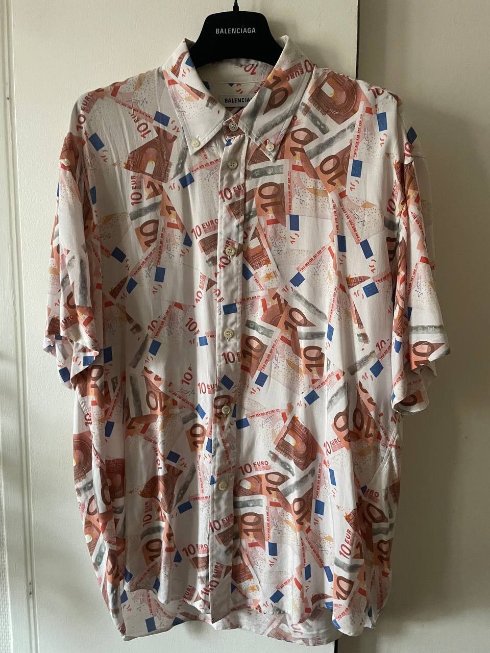 RARE Euro Print Woven Shirt In White