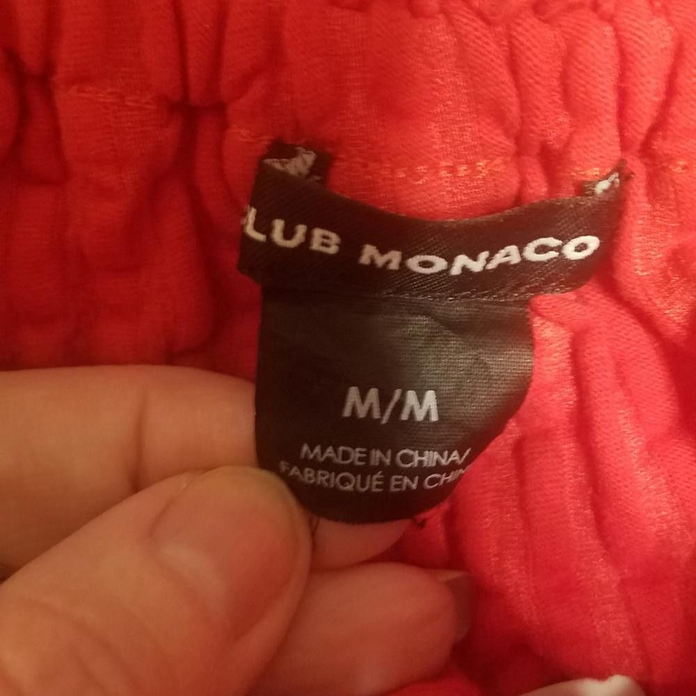 Club Monaco Club Monaco Red Off-Shoulder Women's Top Size Medium Size M / US 6-8 / IT 42-44 - 3 Thumbnail