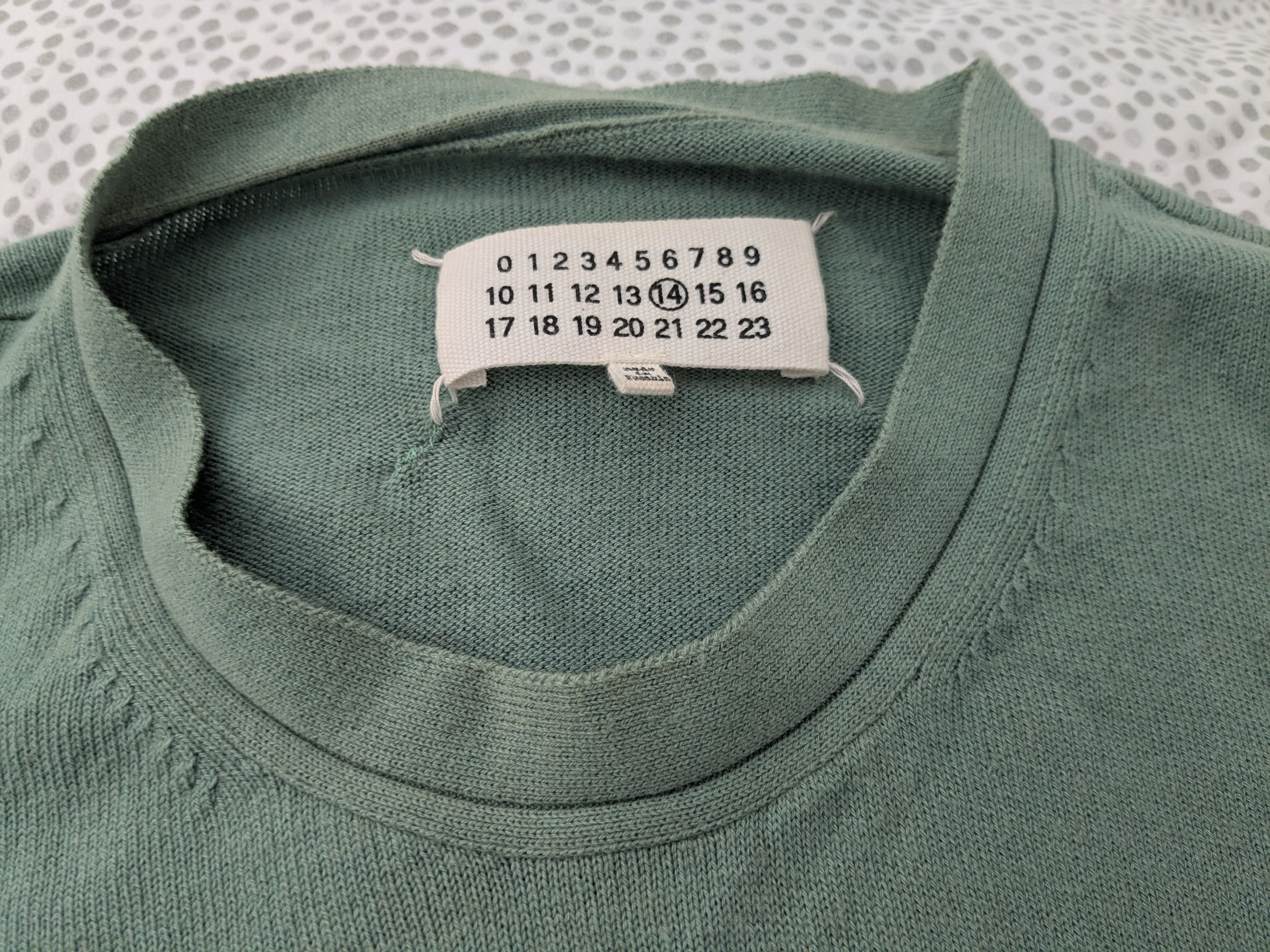 Maison Margiela 2015 Maison Margiela Teal Sweater Size US XL / EU 56 / 4 - 3 Thumbnail
