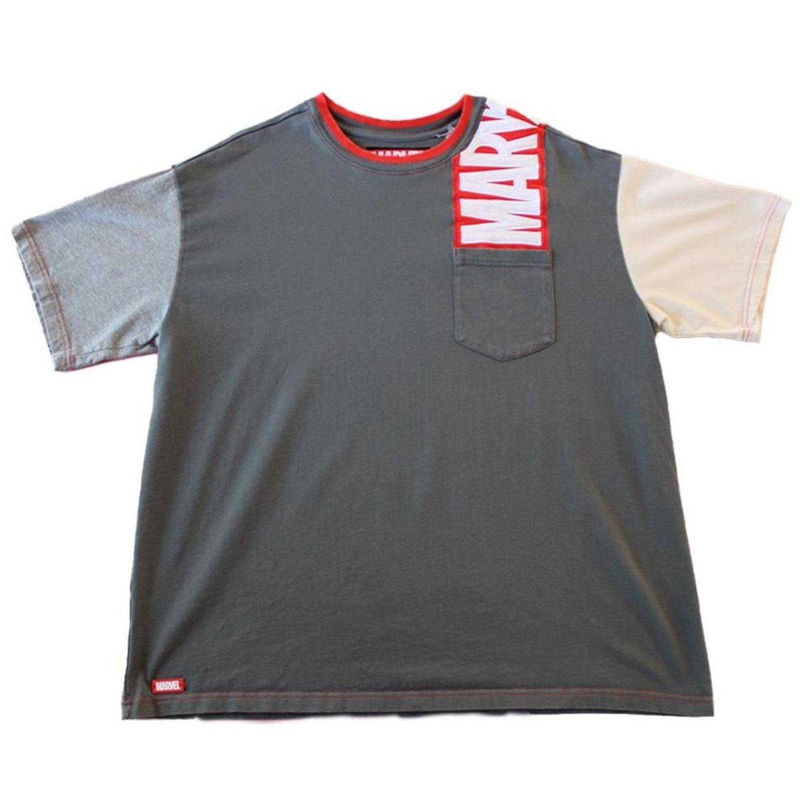 & Other Stories Y2K Gray Marvel Embroidered Graphic Tee Size US XL / EU 56 / 4 - 4 Thumbnail