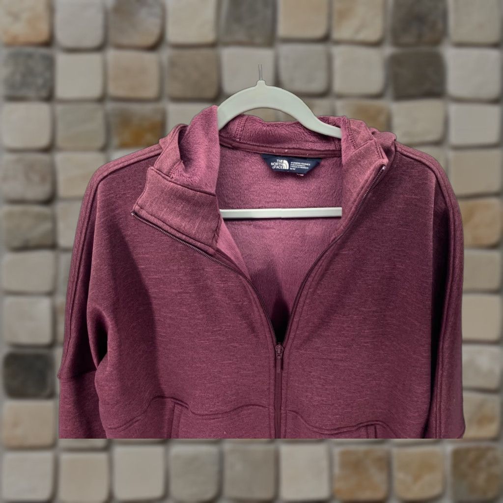 The North Face The North Face Hooded Sweatshirt Jacket Womens M Red Full Zip Cozy Slacker Size M / US 6-8 / IT 42-44 - 1 Thumbnail