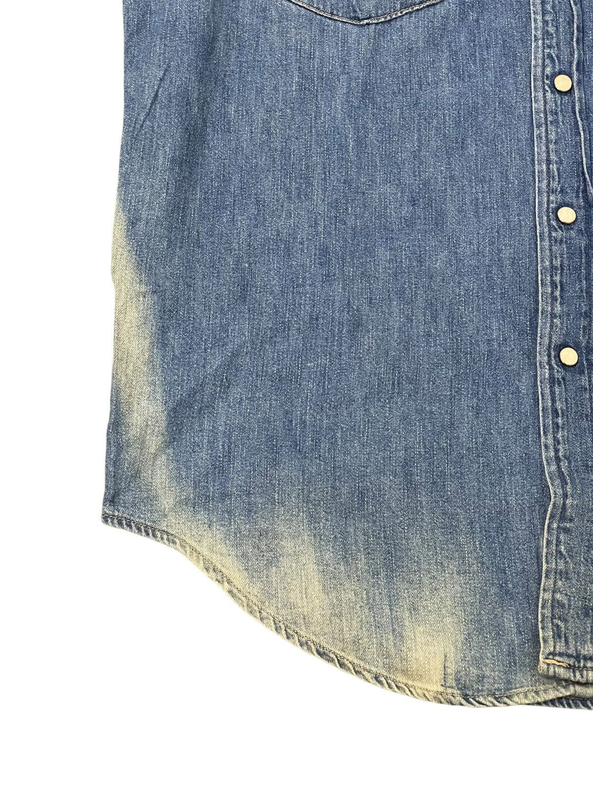 Blue Blue Japan Sun Faded Blue Blue Japan Denim Shirt Westerner 6🟩0 Size US M / EU 48-50 / 2 - 2 Thumbnail