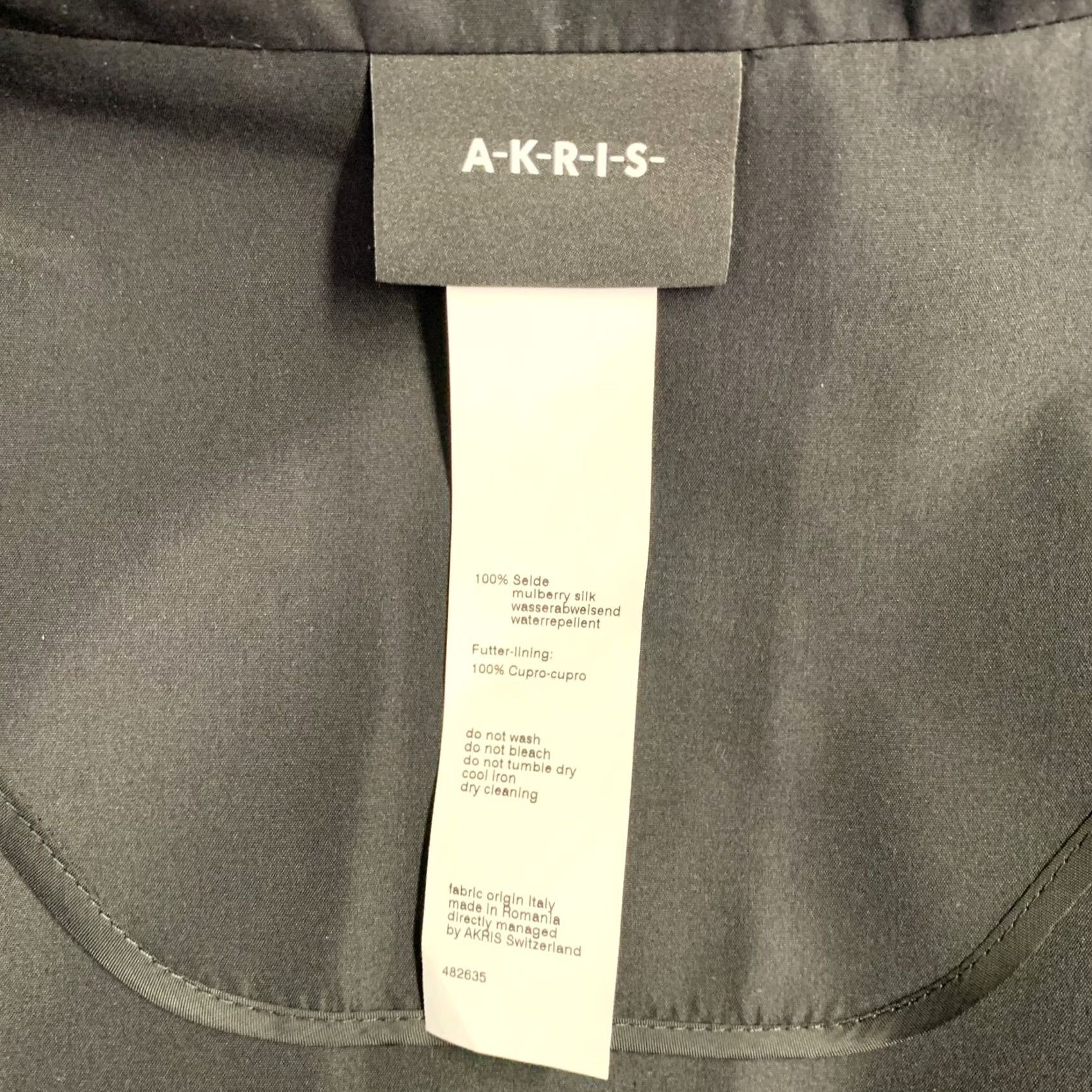 Akris AKRIS Black Silk Zip Up Coat Size 12 Women Size XL / US 12-14 / IT 48-50 - 5 Thumbnail