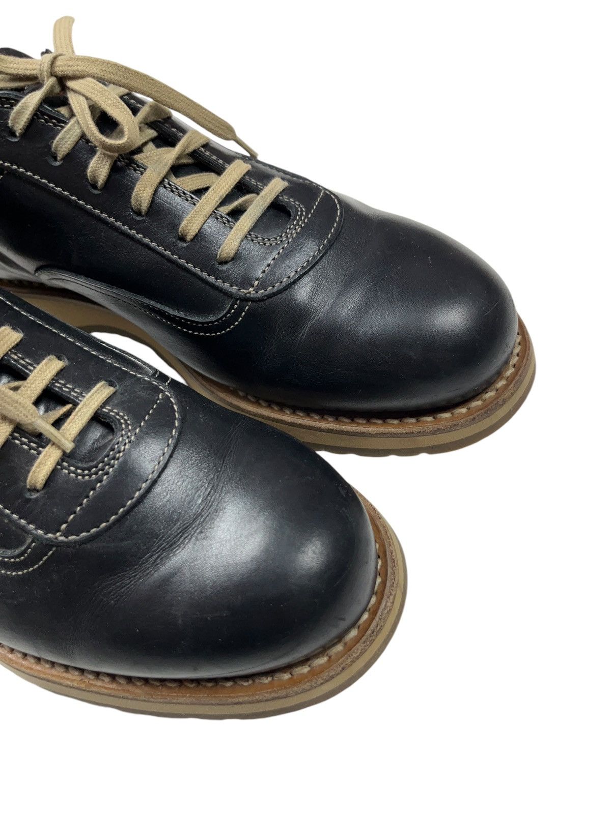 Genuine Leather × Japanese Brand × Vintage Vintage Handmade Japanese Leather Shoes Size US 8.5 / EU 41-42 - 6 Thumbnail