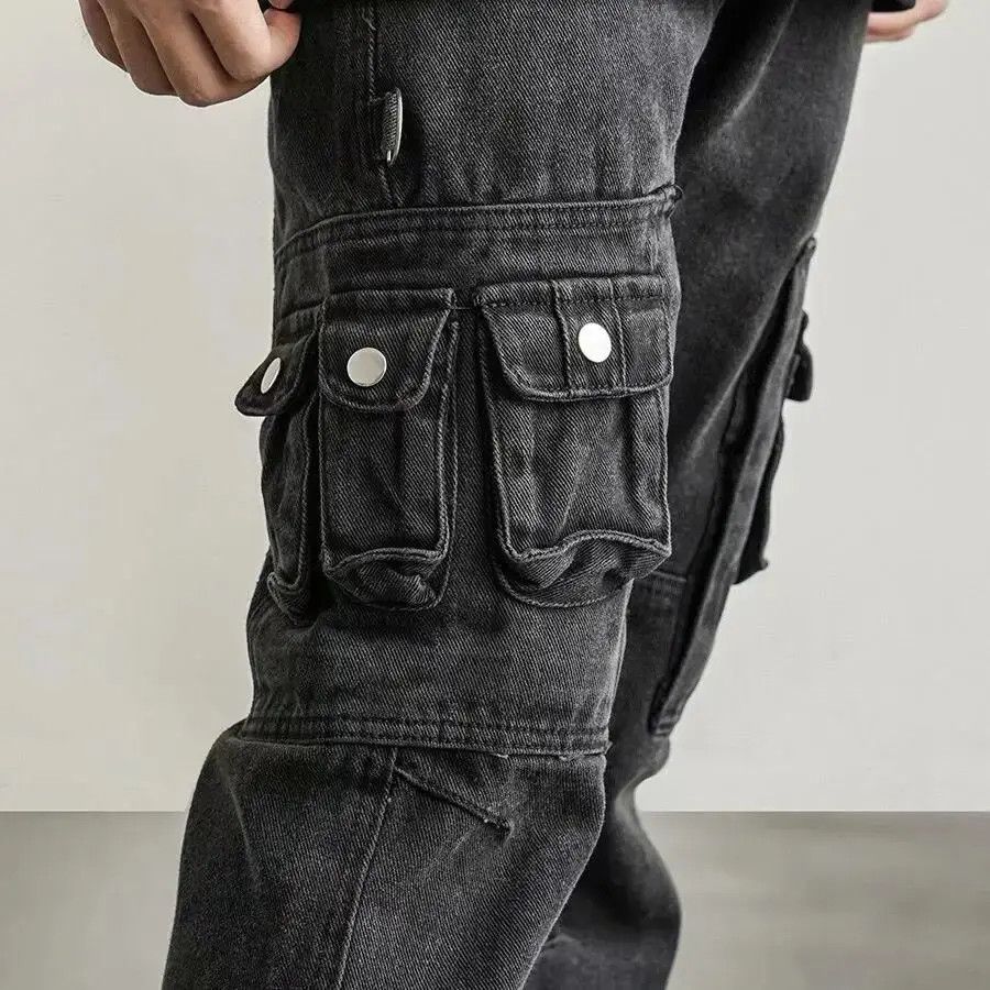 Japanese Brand Retro straight pocket micro flared jeans Size US 32 / EU 48 - 3 Thumbnail