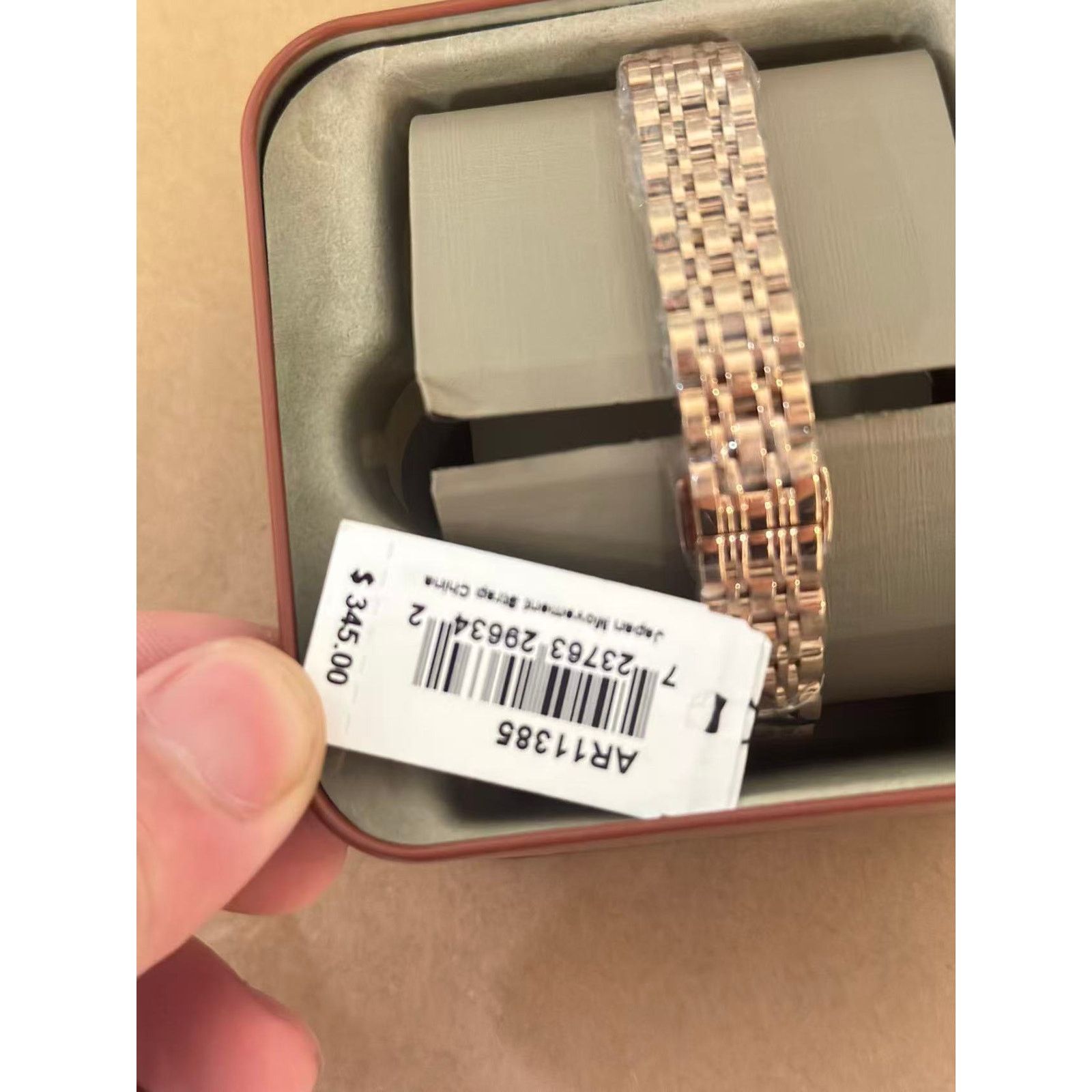 Emporio Armani Emporio Armani AR11385 Gianni T Bar Rose Gold-Tone Watch Size ONE SIZE - 3 Thumbnail