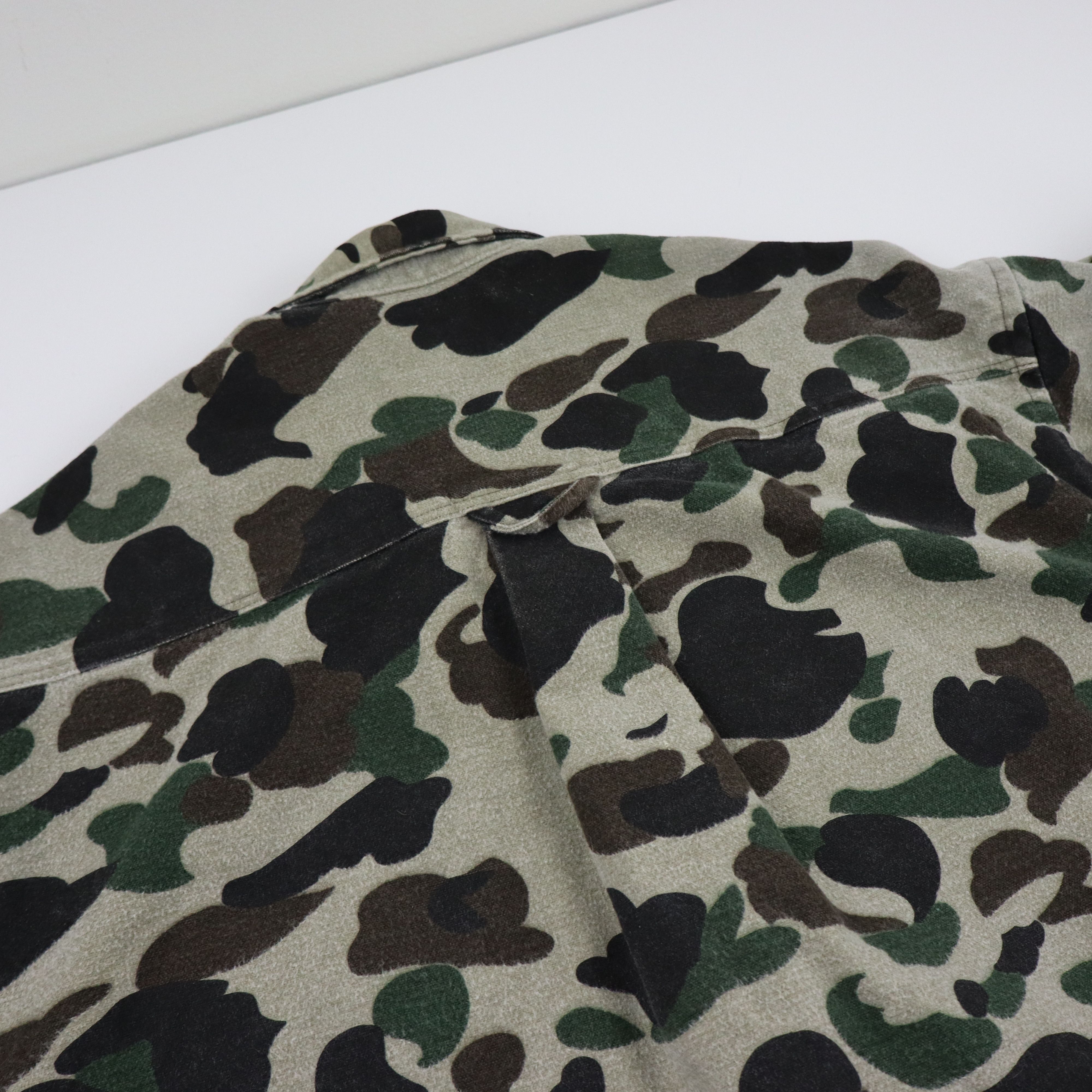 Eddie Bauer × Vintage Vintage 90s Camo Military Flannel Button Down Shirt Shacket Size US M / EU 48-50 / 2 - 7 Thumbnail