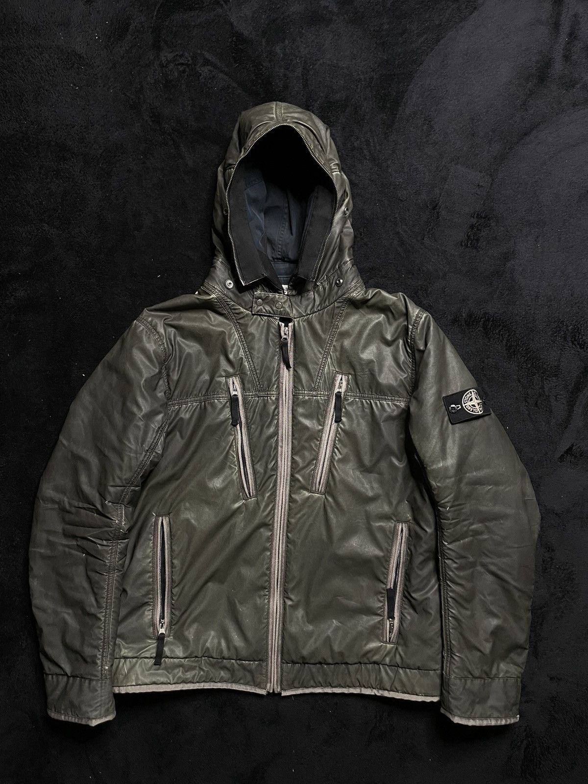 Stone Island AW2010 Archive Stone Island Liquid Reflective Bomber Jacket Size US XL / EU 56 / 4 - 2 Thumbnail