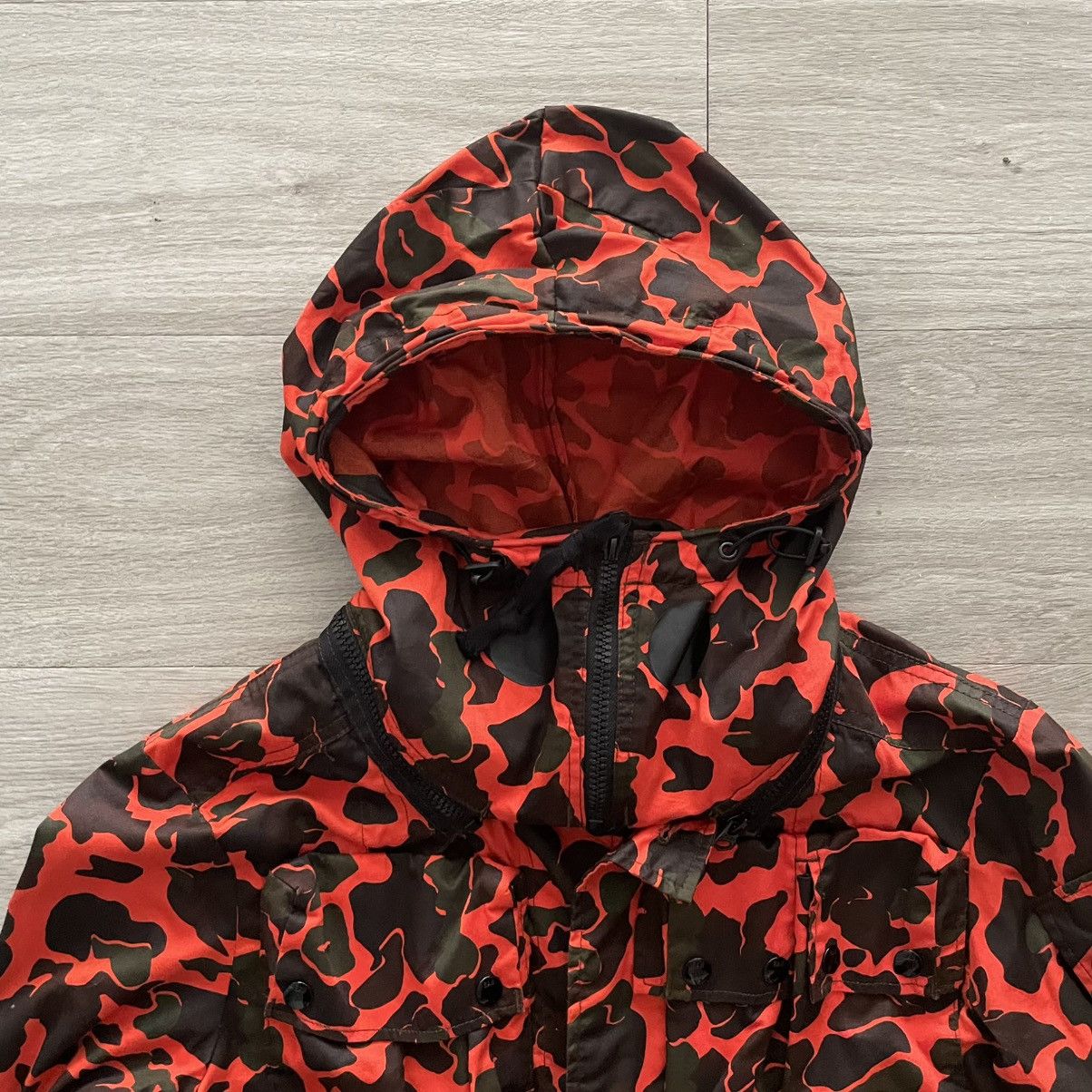 G-Star × Pharrell Pharrell x GSTAR Elwood 25 orange camo duck jacket pants Size US 30 / EU 46 - 3 Thumbnail