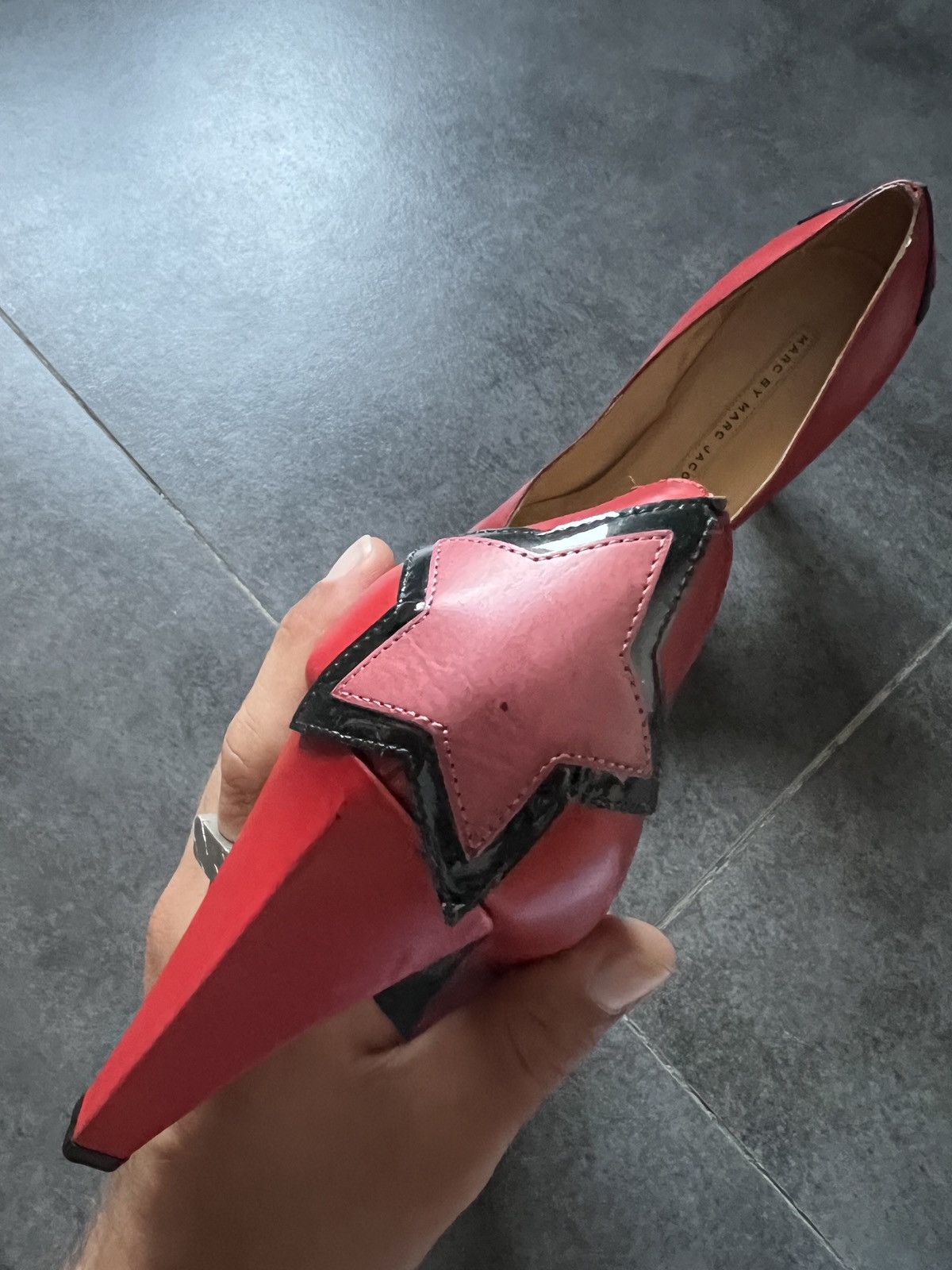 Marc by Marc Jacobs × Vintage Louis Vuitton style Marc Jacobs vintage stars heels Size US 6.5 / IT 36.5 - 5 Thumbnail