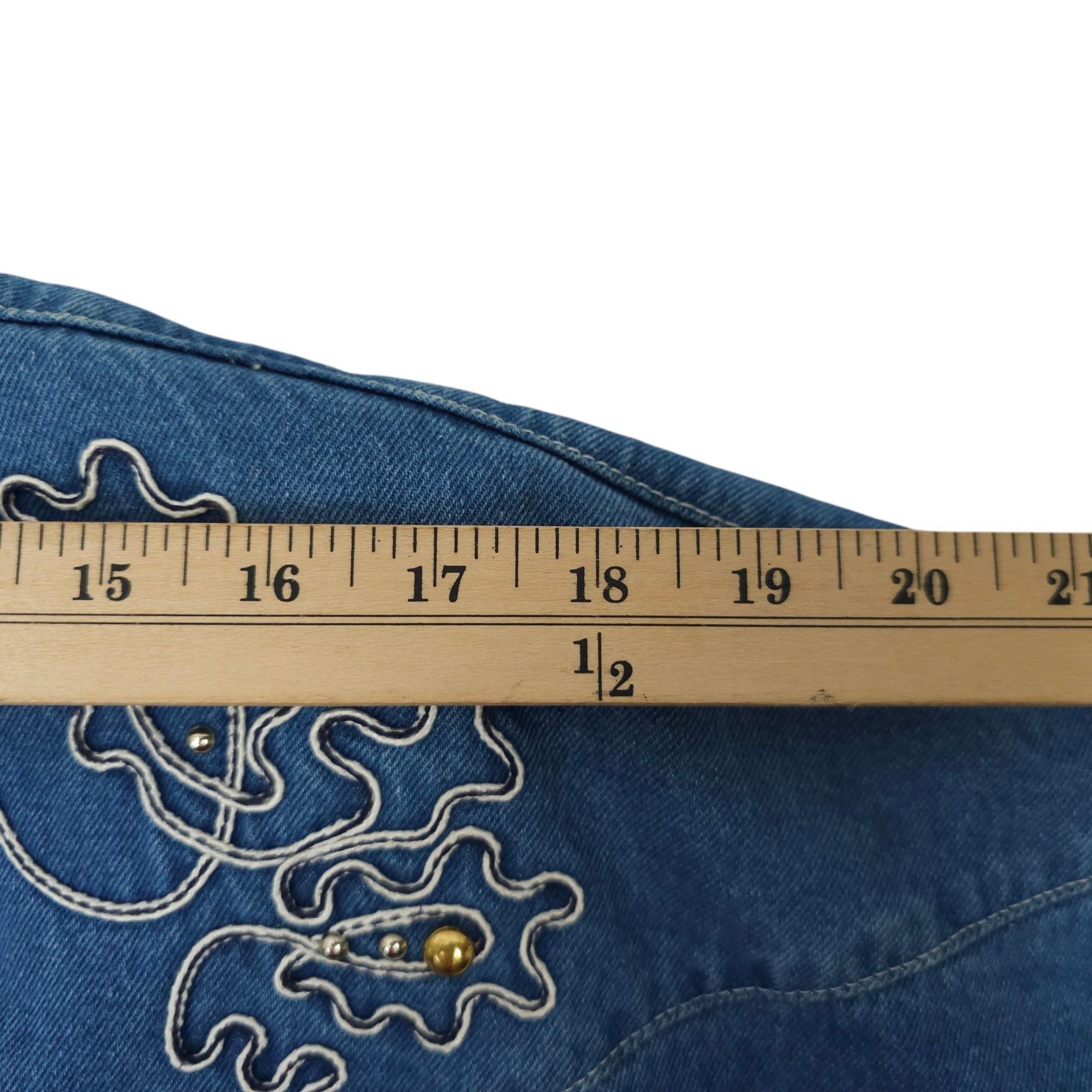 Other Pado Denim Western Jacket Womens S Vintage Embellished Open Size S / US 4 / IT 40 - 20 Thumbnail
