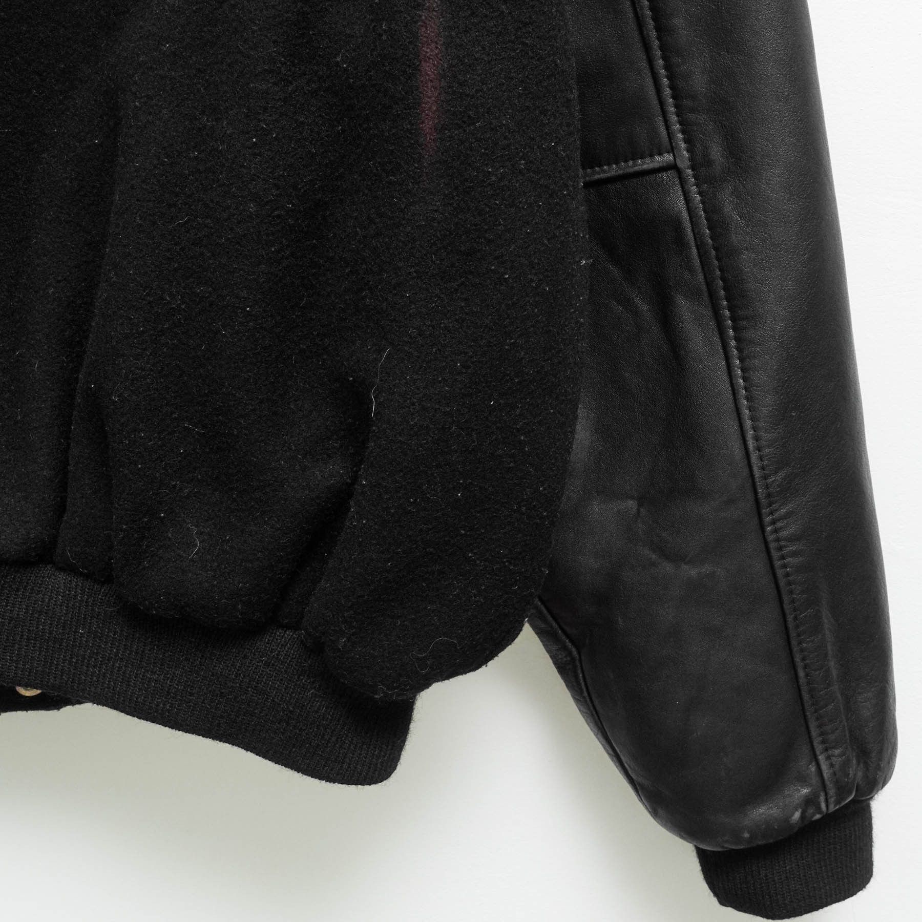 Vintage Rare VTG Golden Bear Leather Wool Variety Jacket USA Size US L / EU 52-54 / 3 - 9 Thumbnail