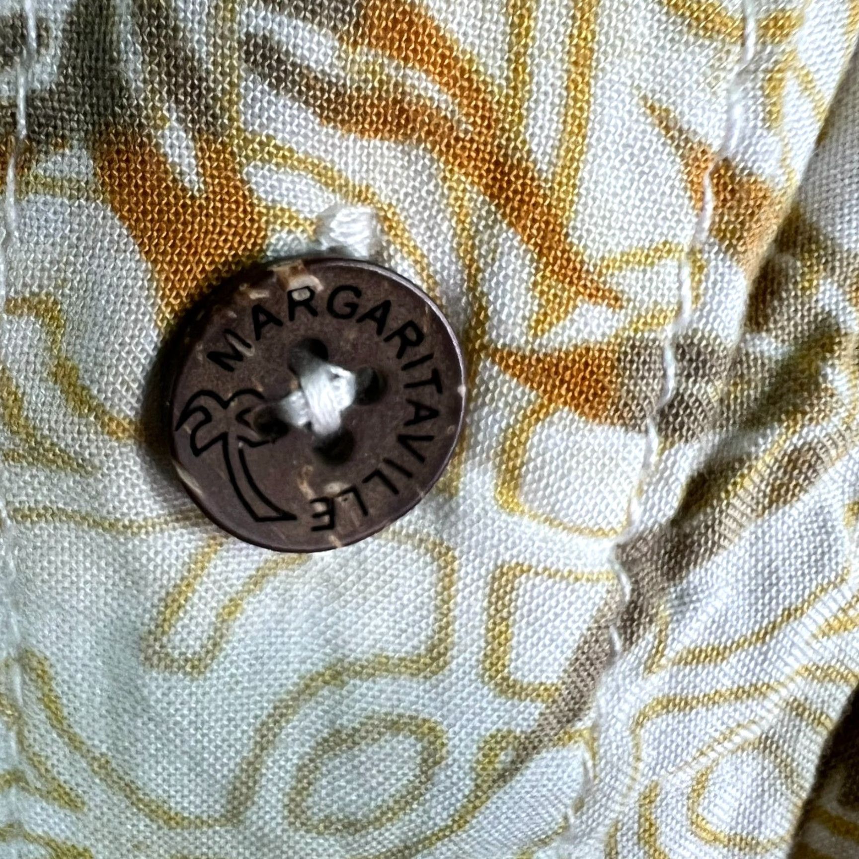 Vintage Margaritaville Shirt Mens XL Blue Floral Short Sleeve Button-Up Casual Regular Fit Garden Party Summer Comfort Size US XL / EU 56 / 4 - 6 Thumbnail