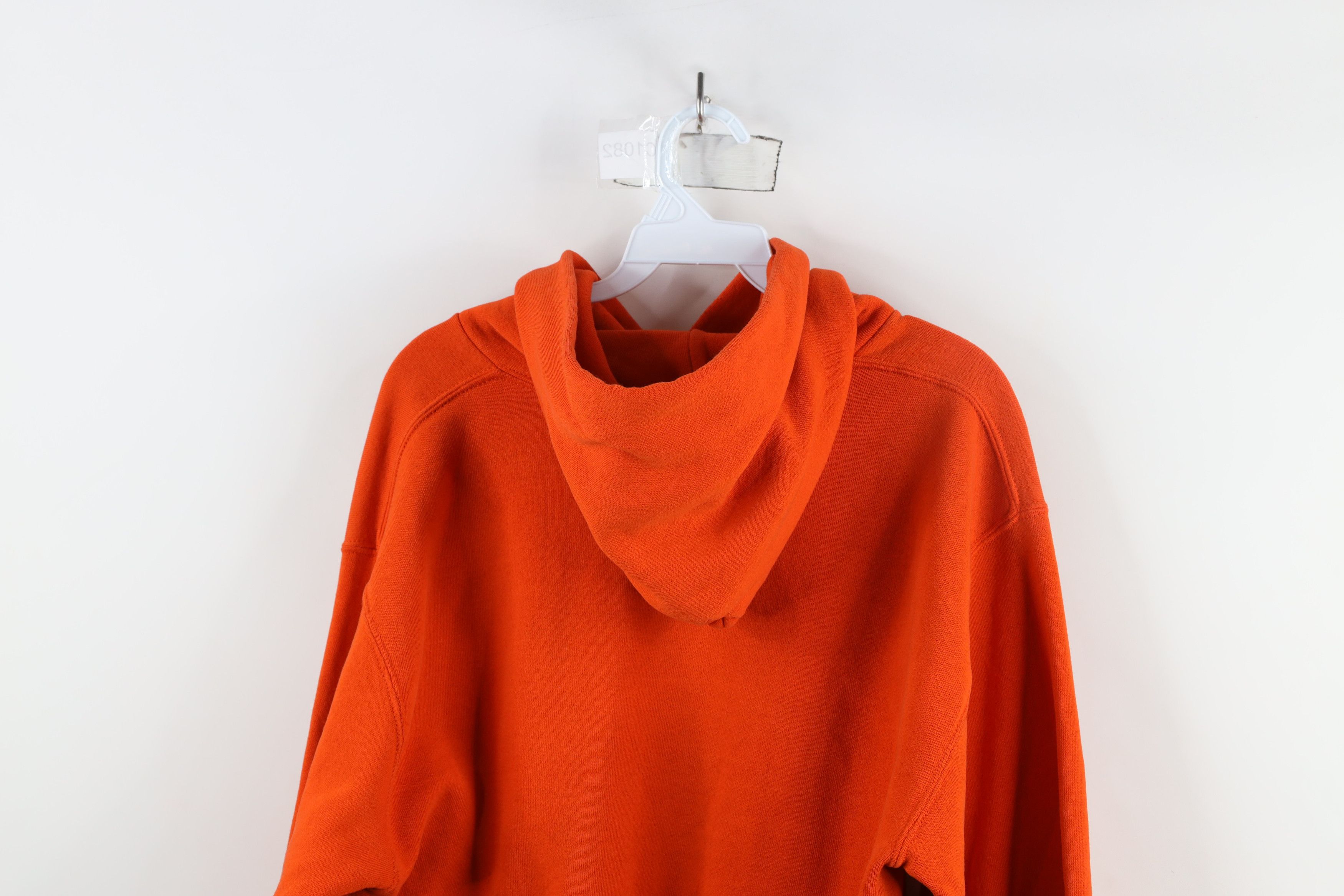 Russell Athletic × Vintage Vintage 90s Russell Athletic Riddell Football Hoodie Orange Size US M / EU 48-50 / 2 - 14 Thumbnail