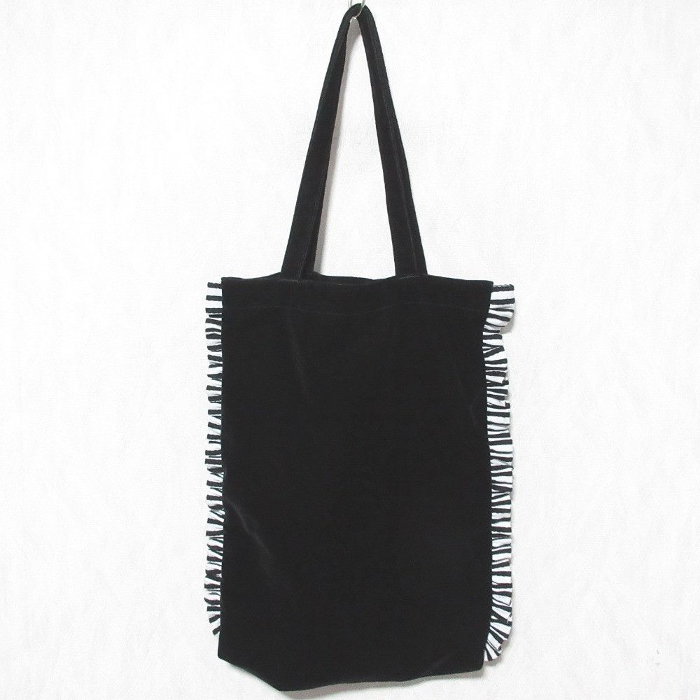 Other Other BORDERS at BALCONY Velvet Tote Bag Textile Tote Bag DUTY FREE for USA Size ONE SIZE - 1 Thumbnail