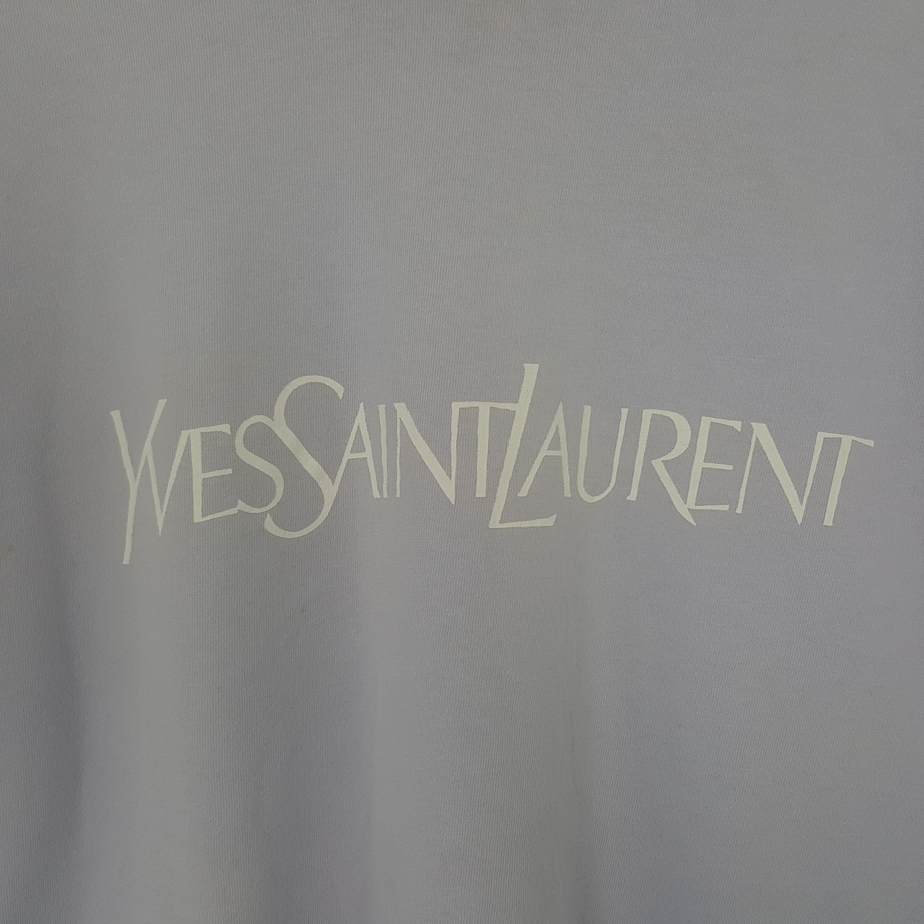Vintage × Yves Saint Laurent Vintage Yves Saint Laurent Spell Out Tshirt Size US M / EU 48-50 / 2 - 2 Thumbnail