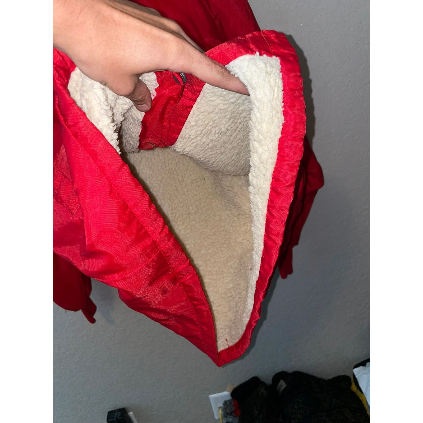 Vintage Vintage New Holland Red Bomber Jacket Upstream Lined VTG XL Size US XL / EU 56 / 4 - 8 Thumbnail