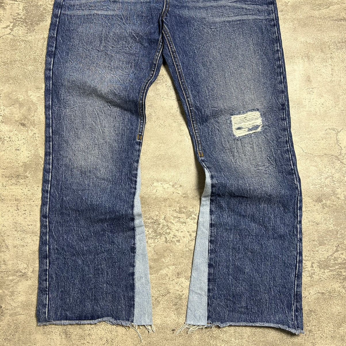 Sandro Sandro Paris Distressed Flared Denim Pants Size US 29 - 10 Thumbnail