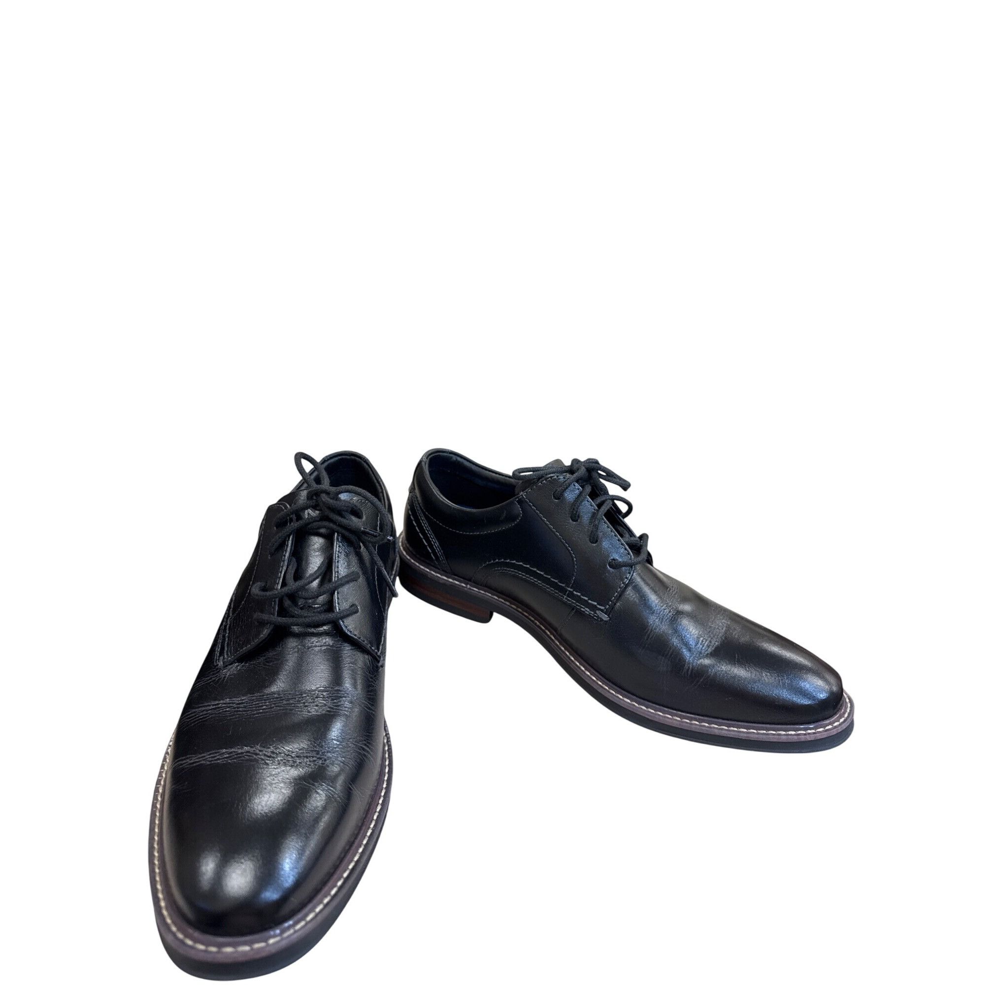 Nunn Bush Nunn Bush Mens Black Leather Oxford Dress Shoes Size 9M SKU Size US 9 / EU 42 - 1 Thumbnail
