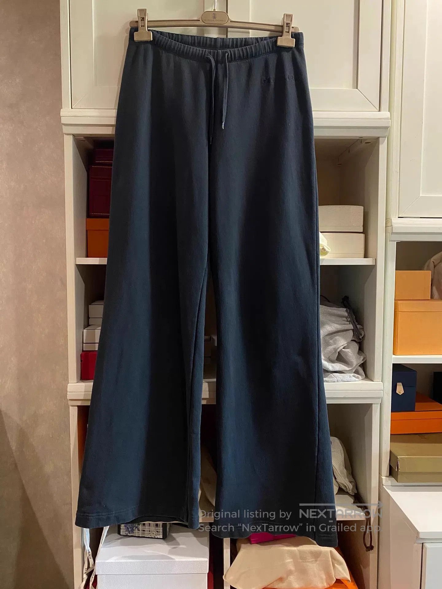Balenciaga Blue Drawstring Sweatpants Size 32. Size US 32 / EU 48 - 1 Thumbnail