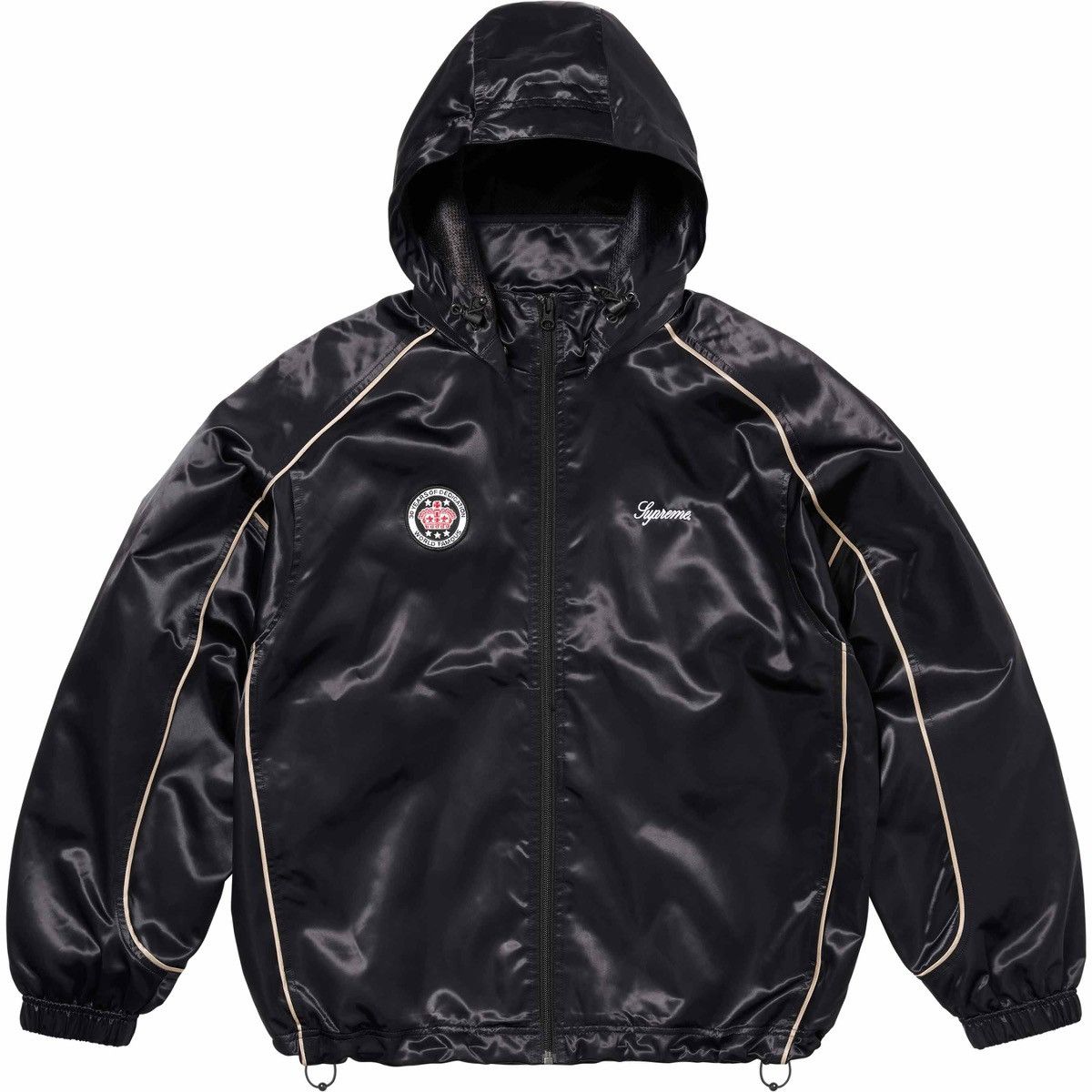 Supreme Supreme Satin Hooded Track Jacket | Grailed