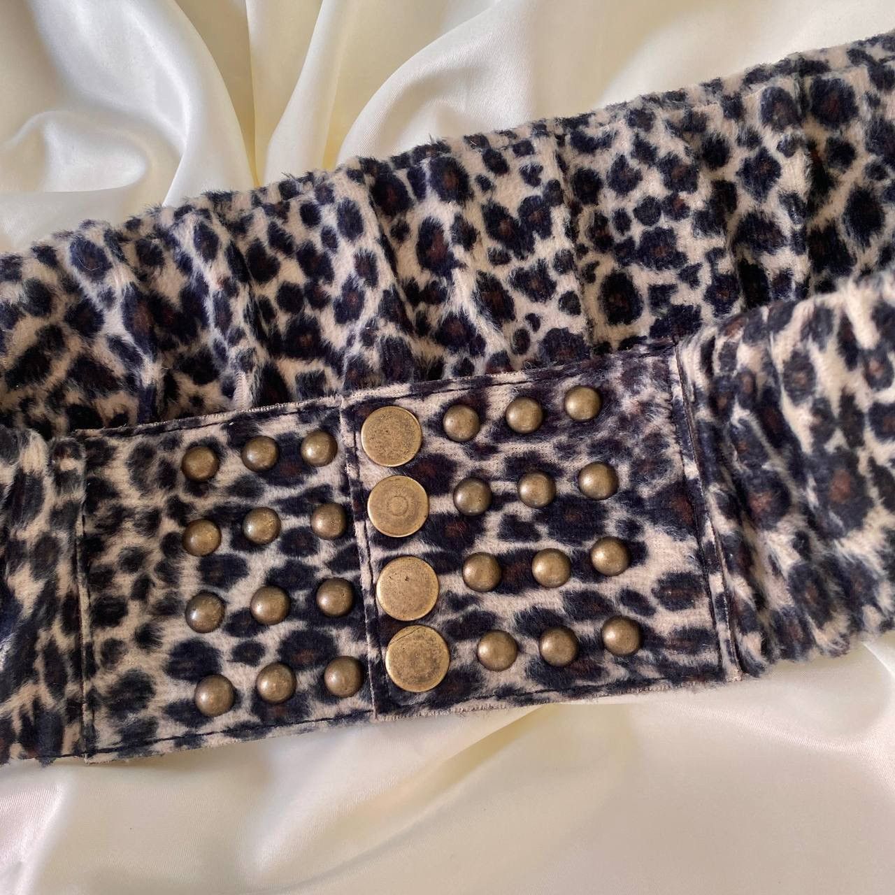 Vintage Vintage leopard fluffy wide belt Size ONE SIZE - 4 Thumbnail